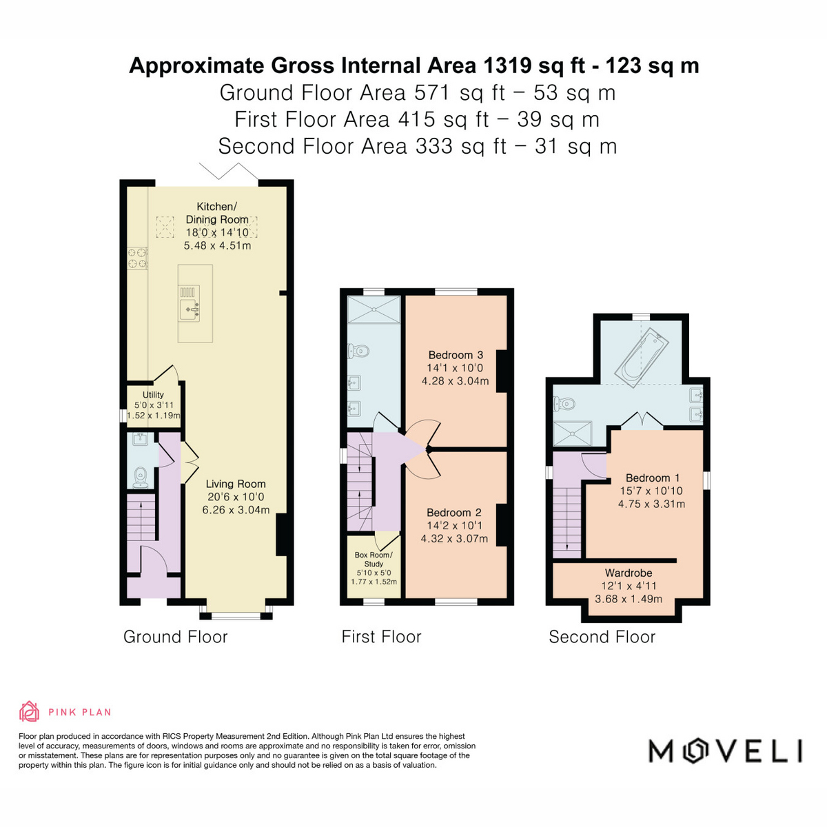 20, Salisbury Road, Harpenden floorplan