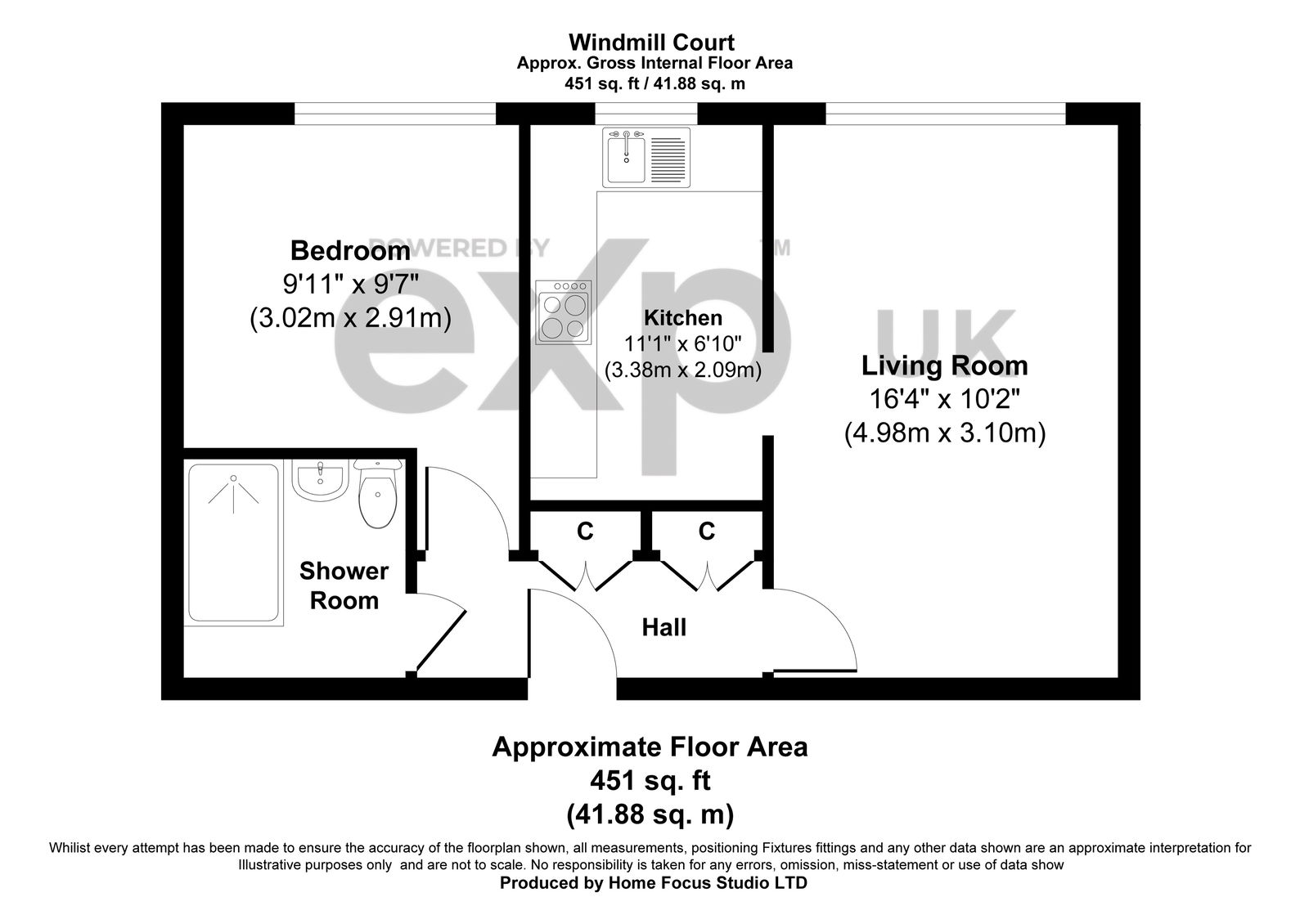 Windmill Court, St. Marys Close, Alton, Hants GU34, 1 bedroom flat for ...