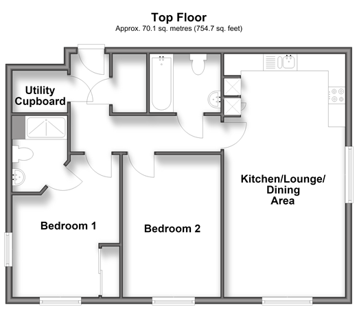 Germander Avenue Halling, Rochester floorplan