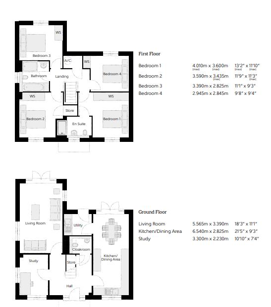 Plot 569 The Cam, Shortstown floorplan