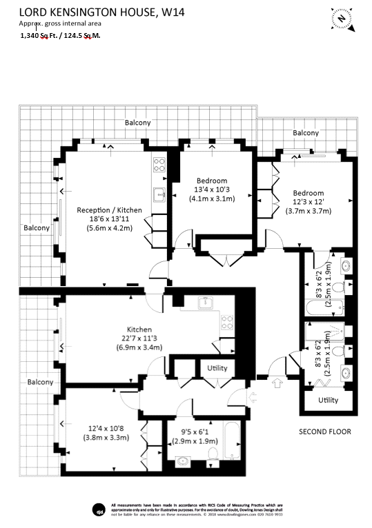 3 Bedrooms Flat for sale in Lord Kensington House, 5 Radnor Terrace, London W14