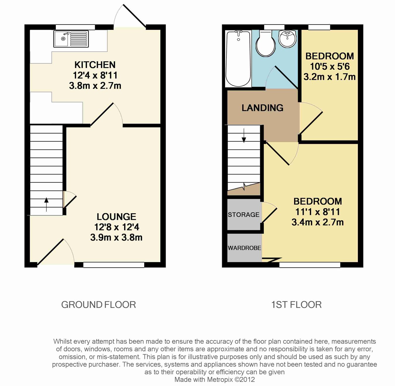 5 Biddiscombe Close, Bridgwater, Somerset floorplan