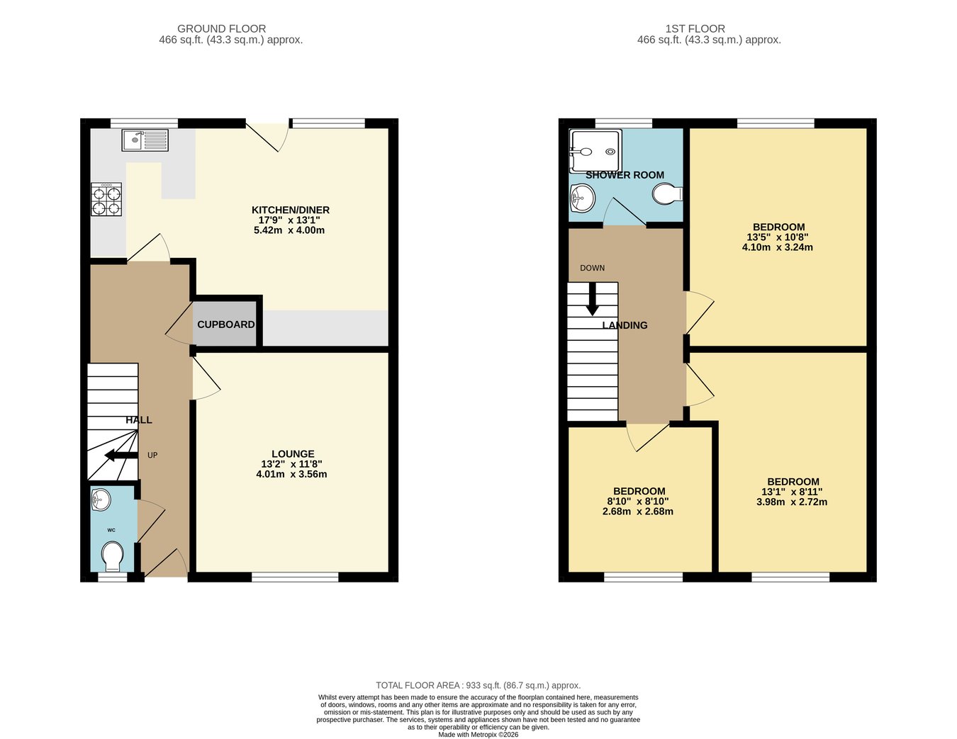1, Pankhurst Close, Bexhill-on-Sea floorplan