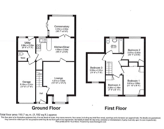 23, St. Andrews Drive, Wolverhampton floorplan