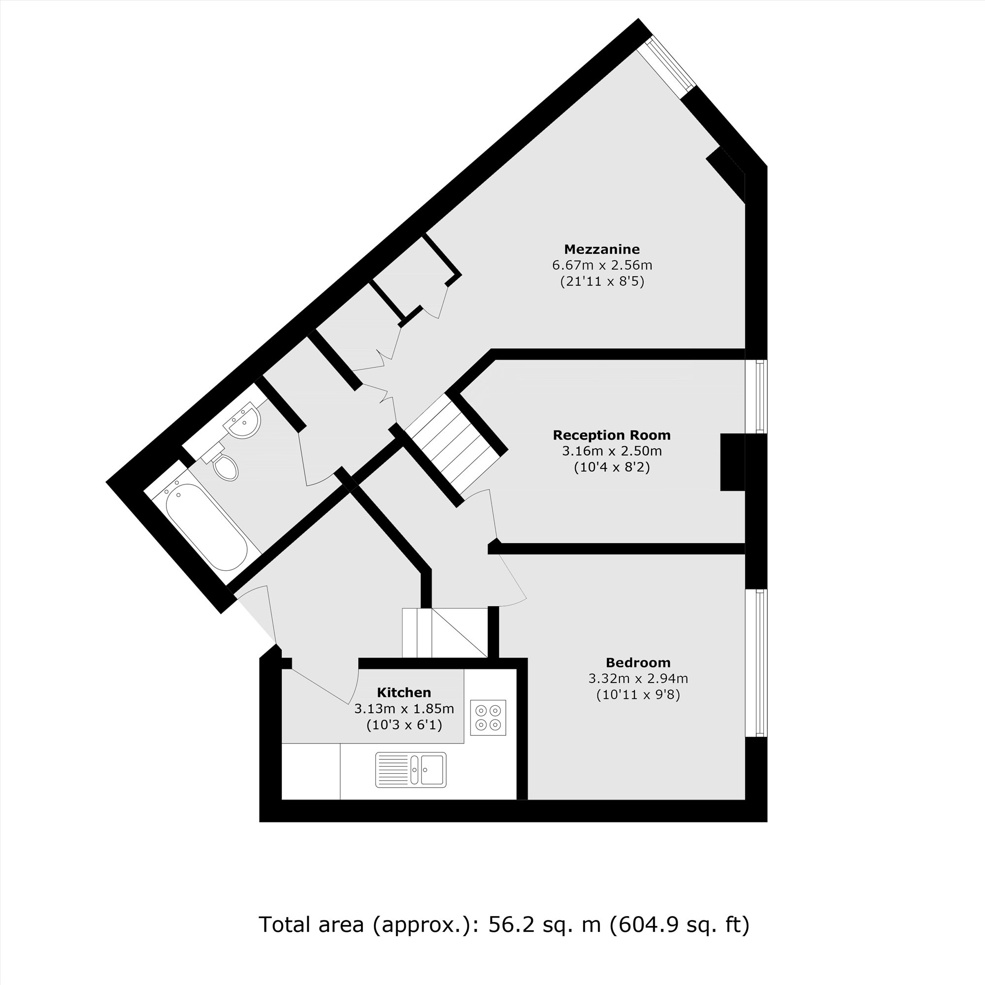 Flat 140, North Block, 1C, Belvedere Road, London floorplan
