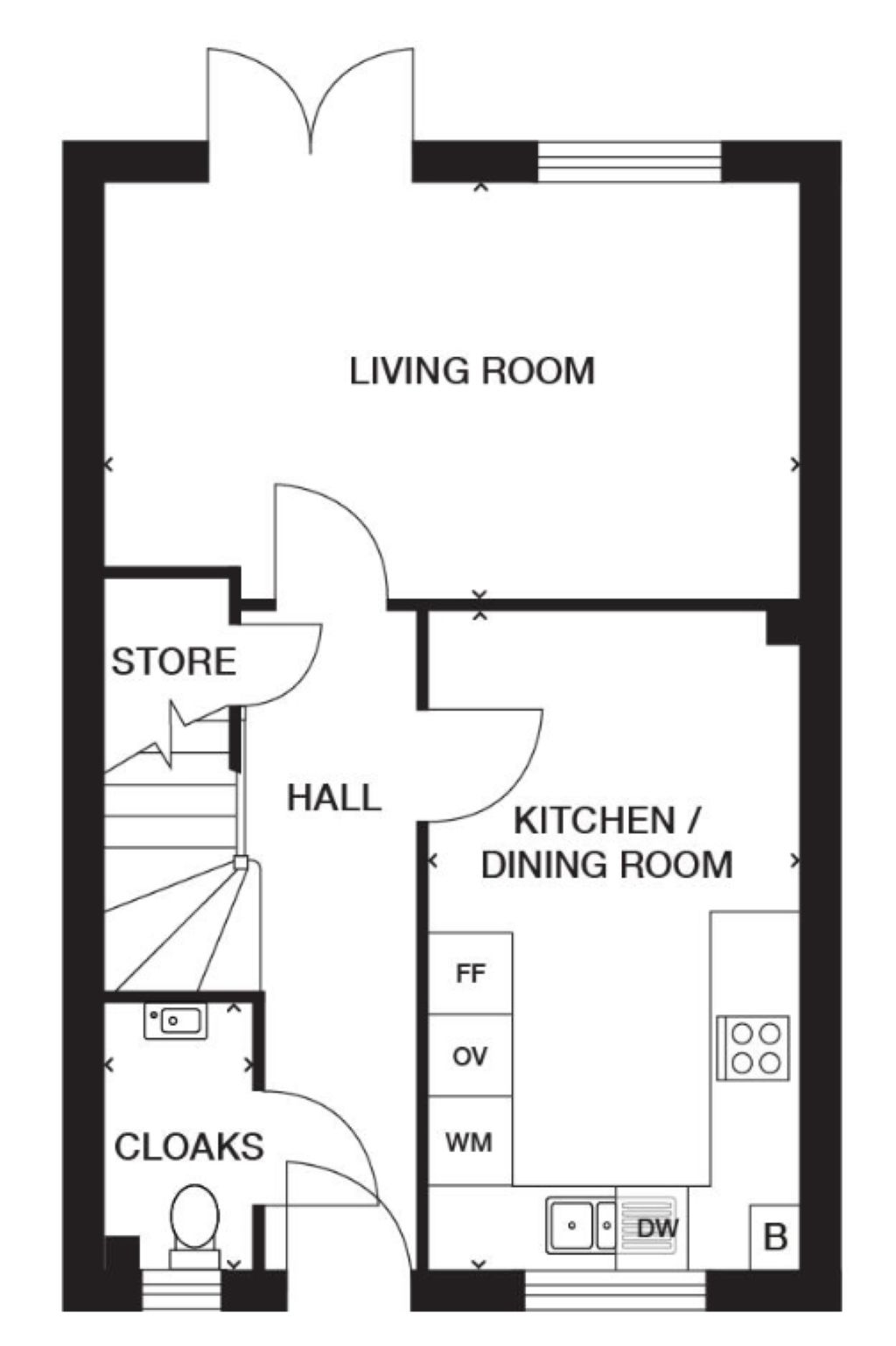 Plot 55, Heathstock Rise, Lambourne, Luxton Way, Taunton floorplan