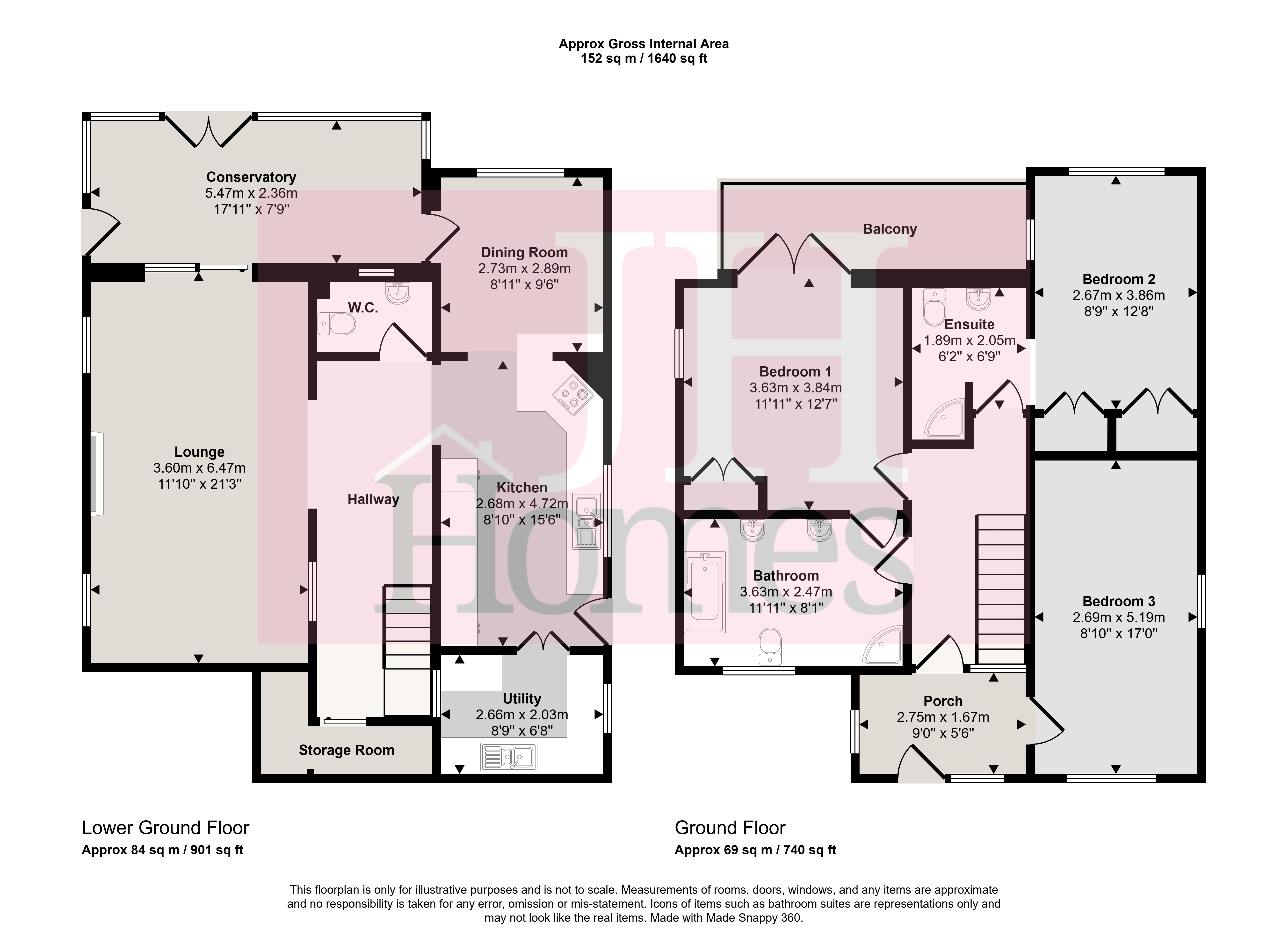 Oubas Hill, Ulverston floorplan