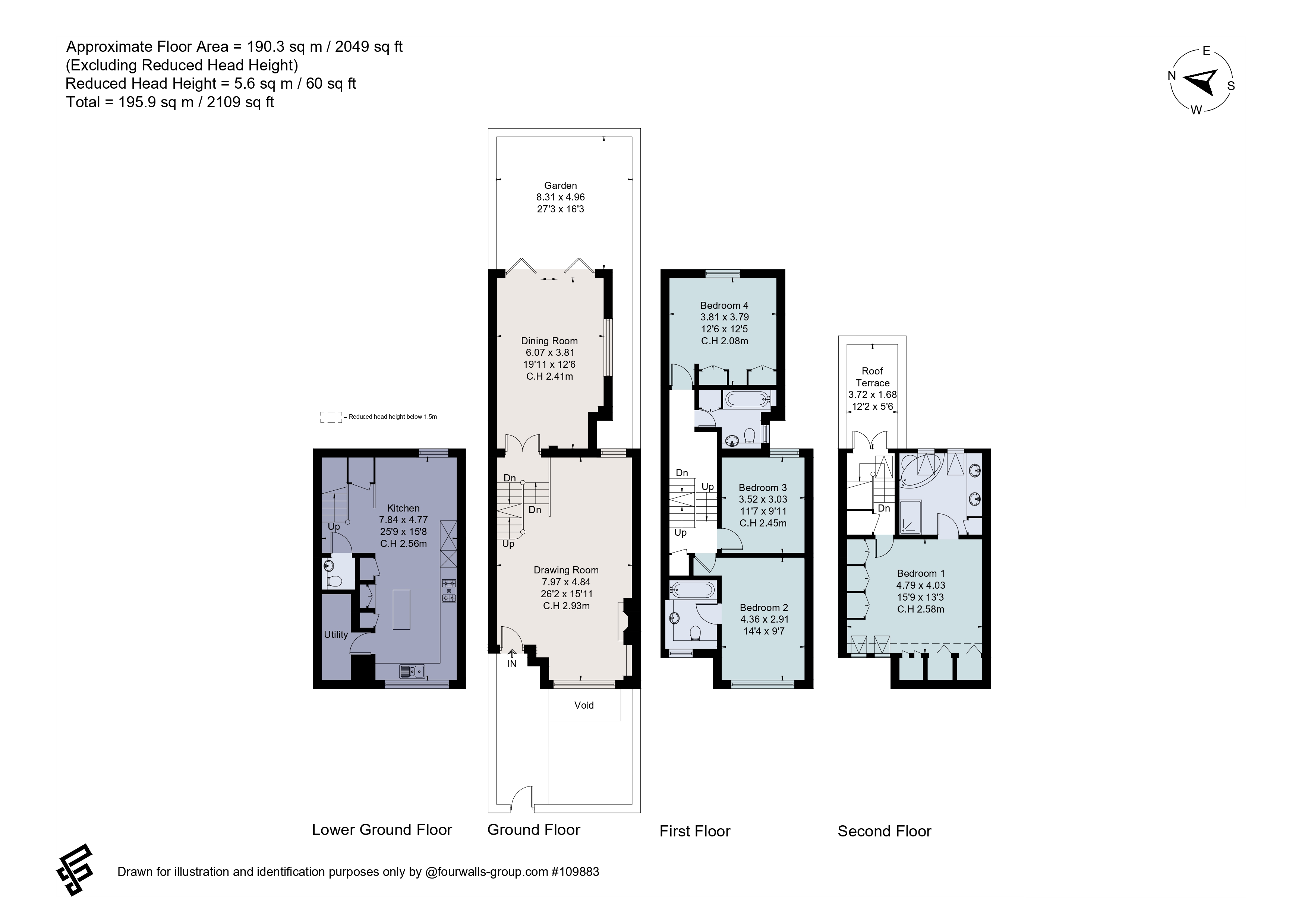 43, Bowerdean Street, London floorplan