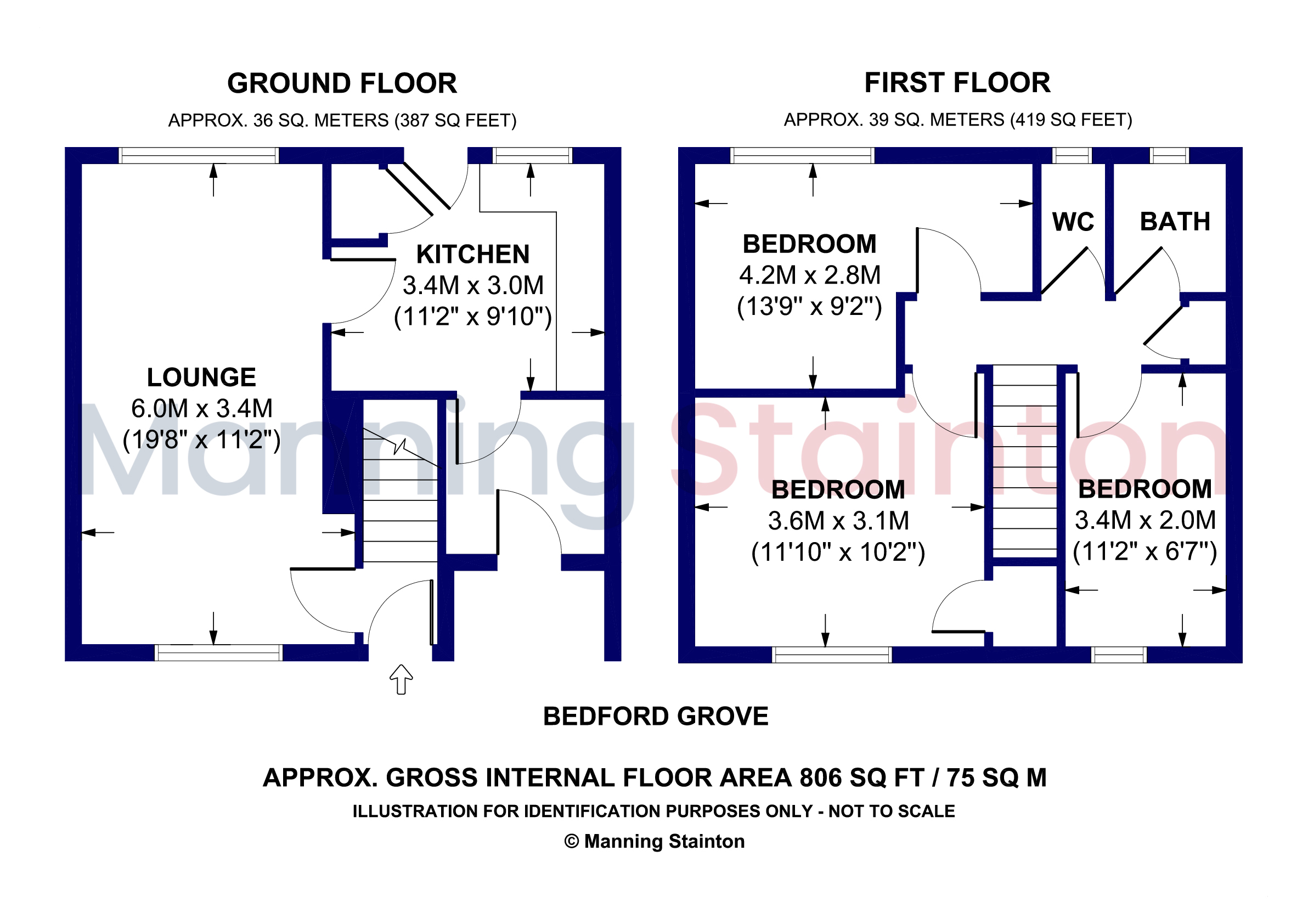 6, Bedford Grove, West Yorkshire floorplan