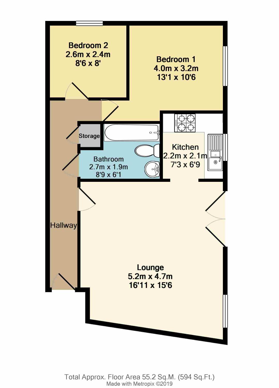 2 Bedrooms Flat for sale in St. Matthews Close, Renishaw, Sheffield, Derbyshire S21