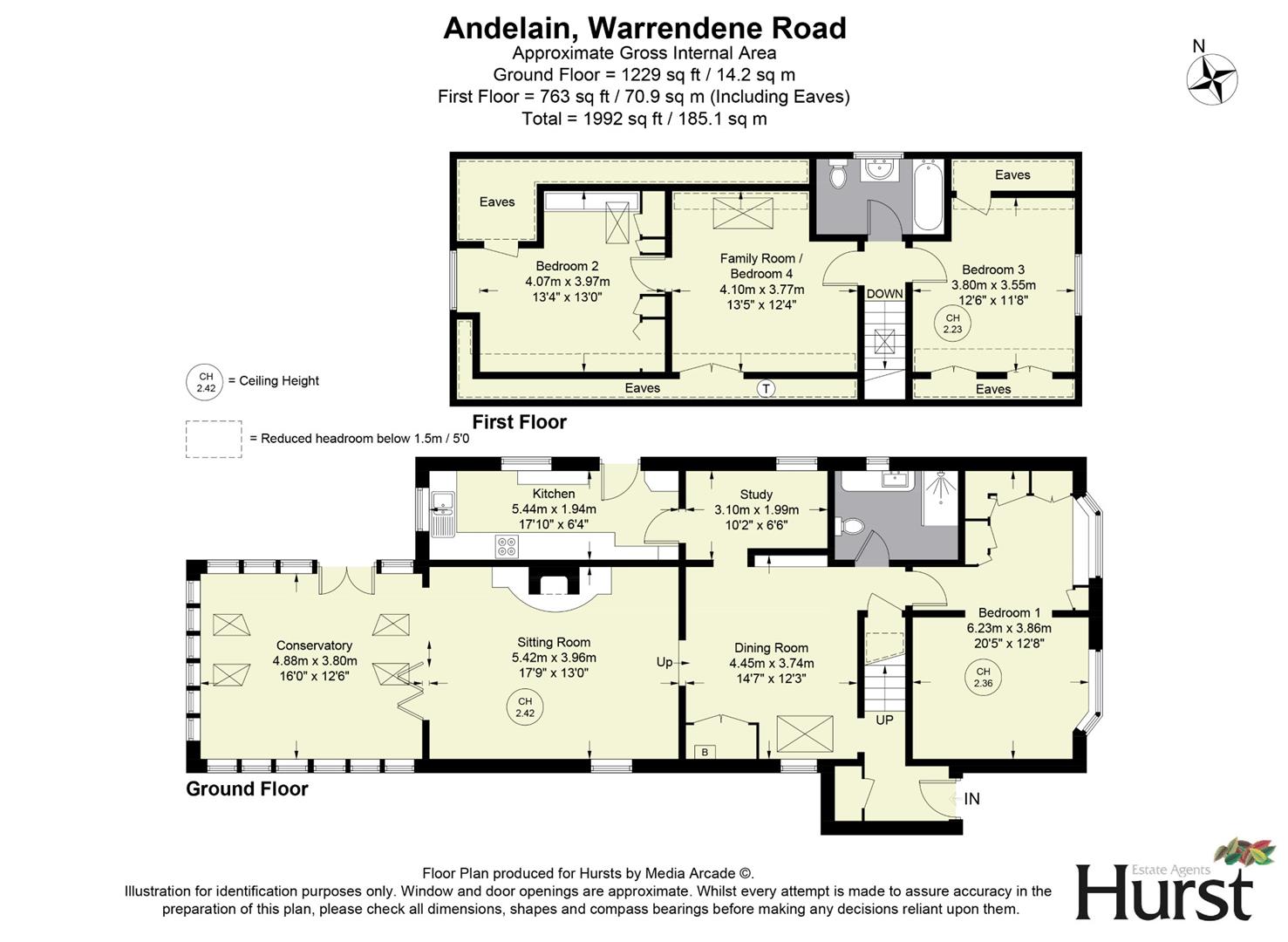 Andelain,, Warrendene Road, Hughenden Valley floorplan