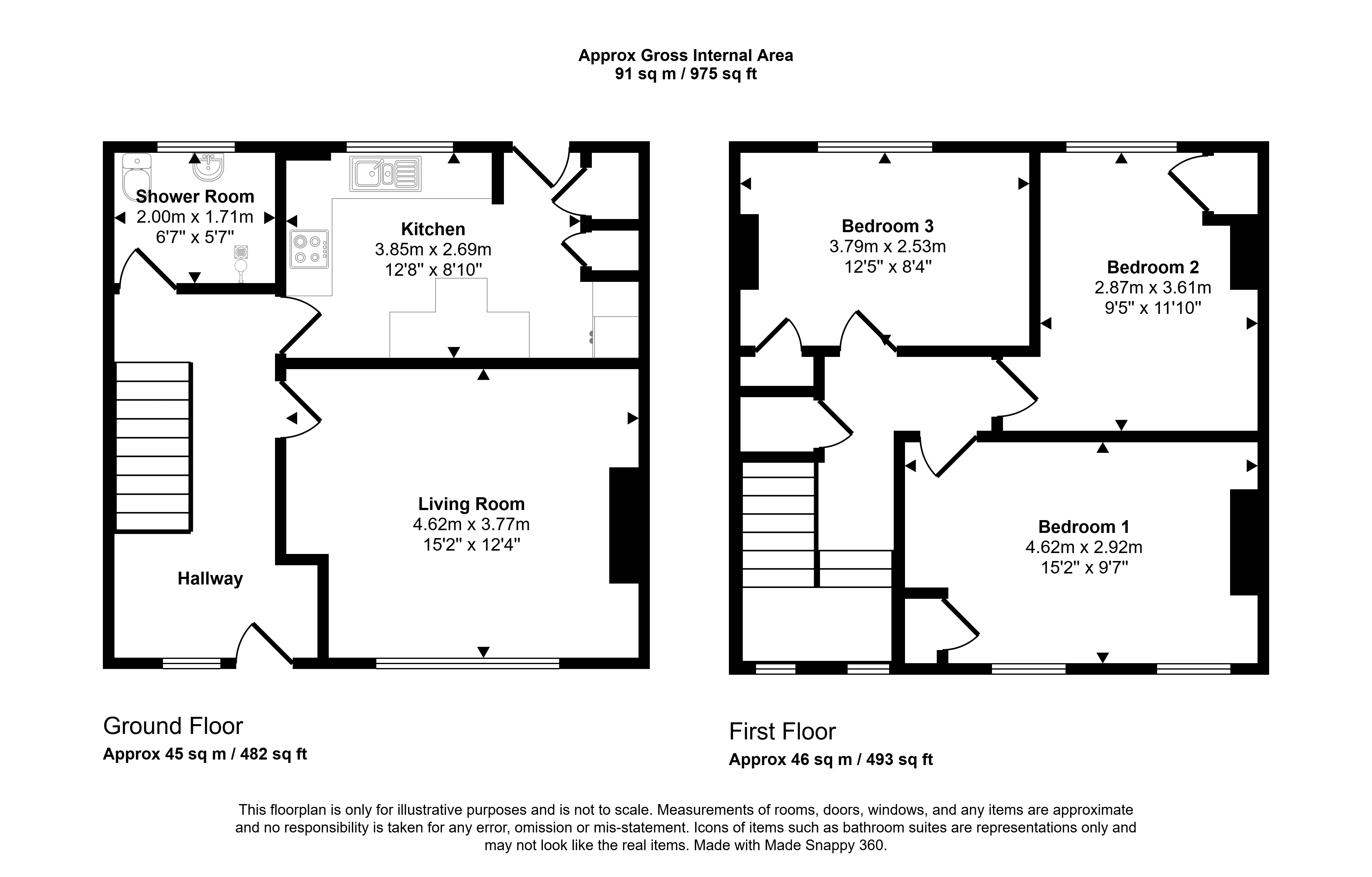 53, Hillside Road, Renfrewshire floorplan