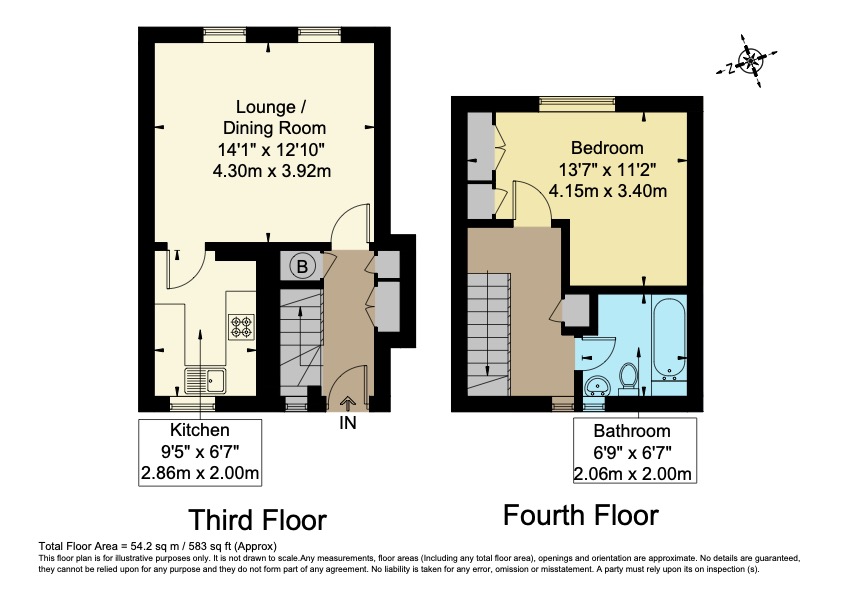 Flat 21, Hazelwood House, Evelyn Street, London floorplan