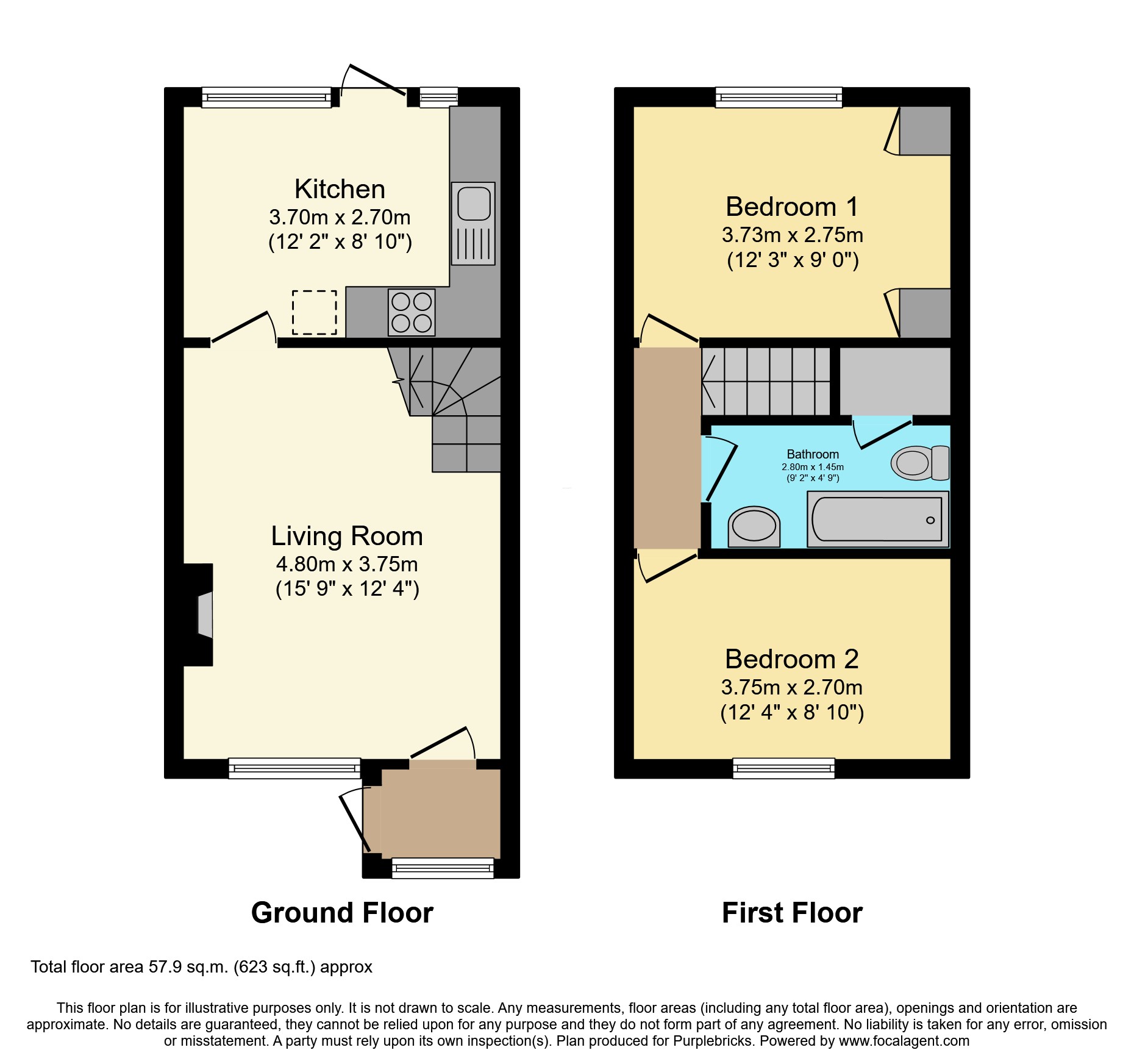 109, Grove Road, Romford floorplan