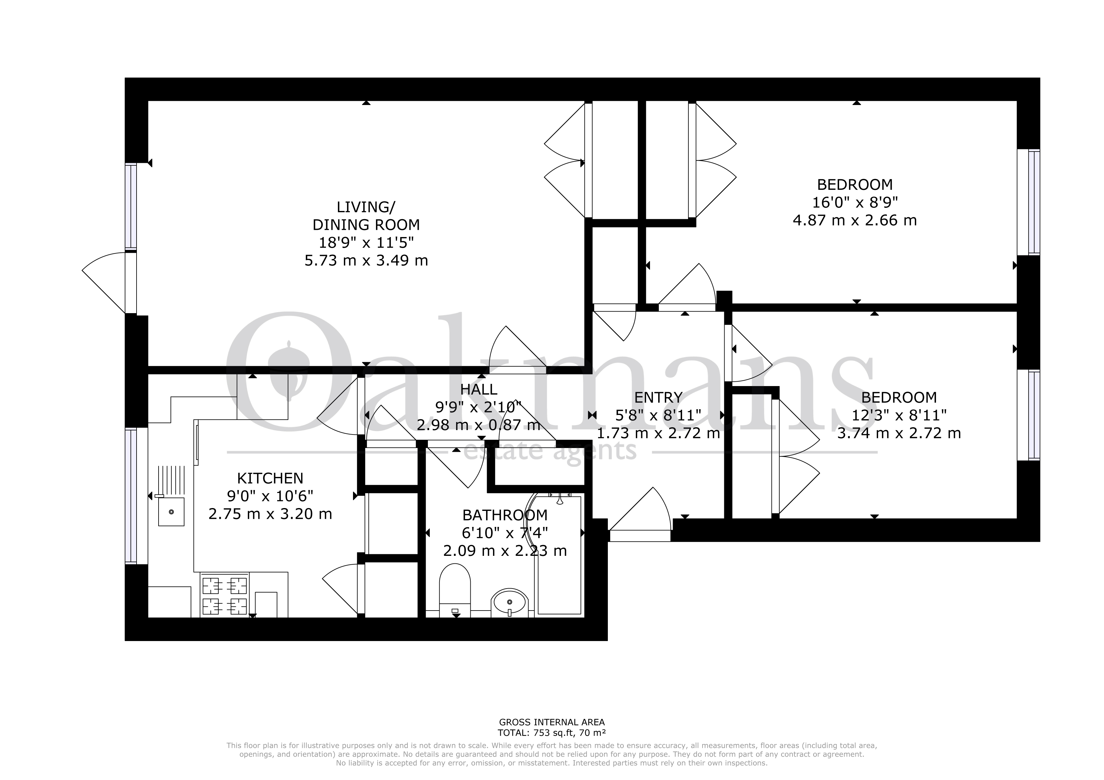 FLAT 24, BROMFORD DELL, BIRMINGHAM floorplan