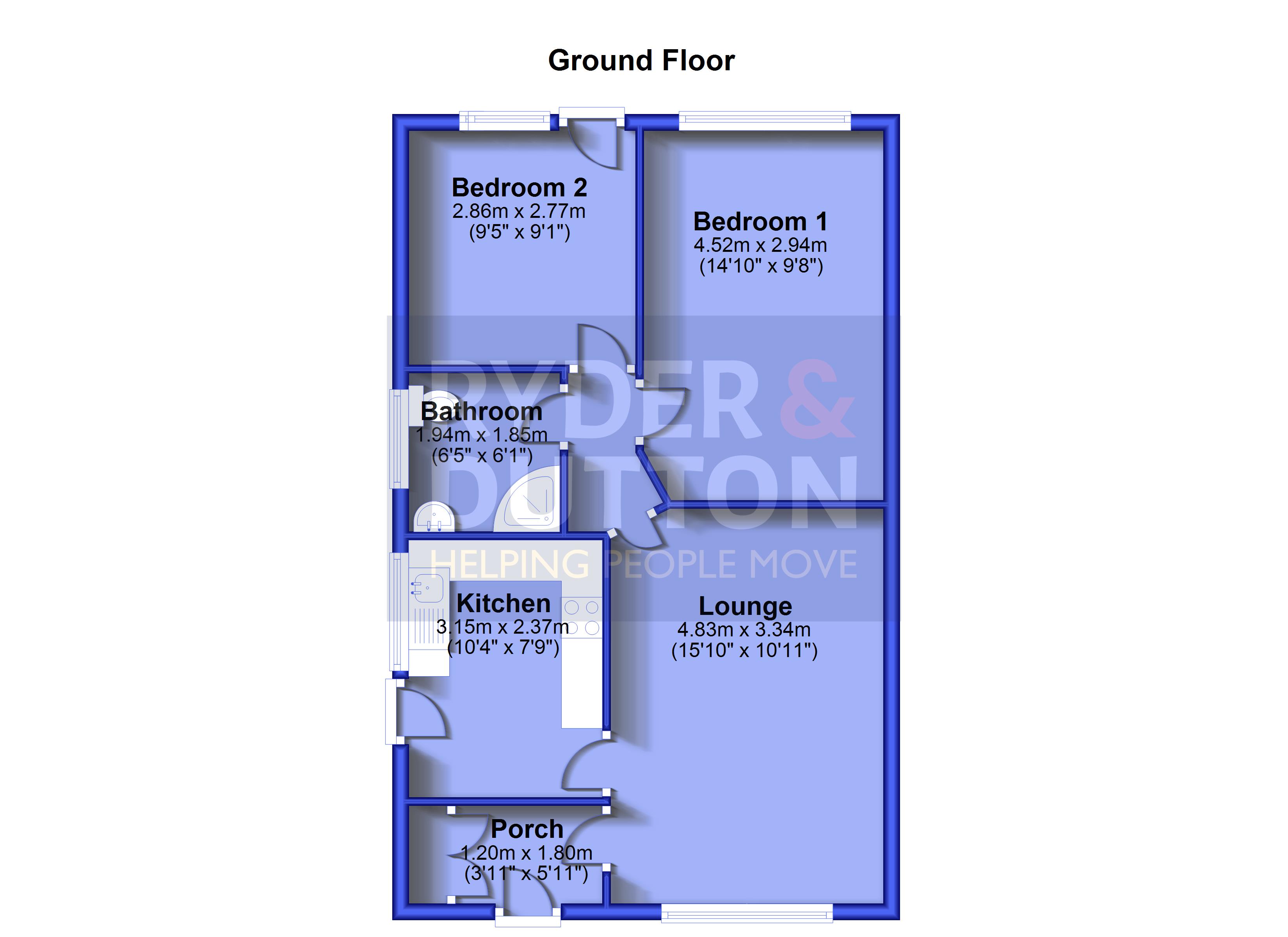 67, Elmsfield Avenue, Rochdale floorplan