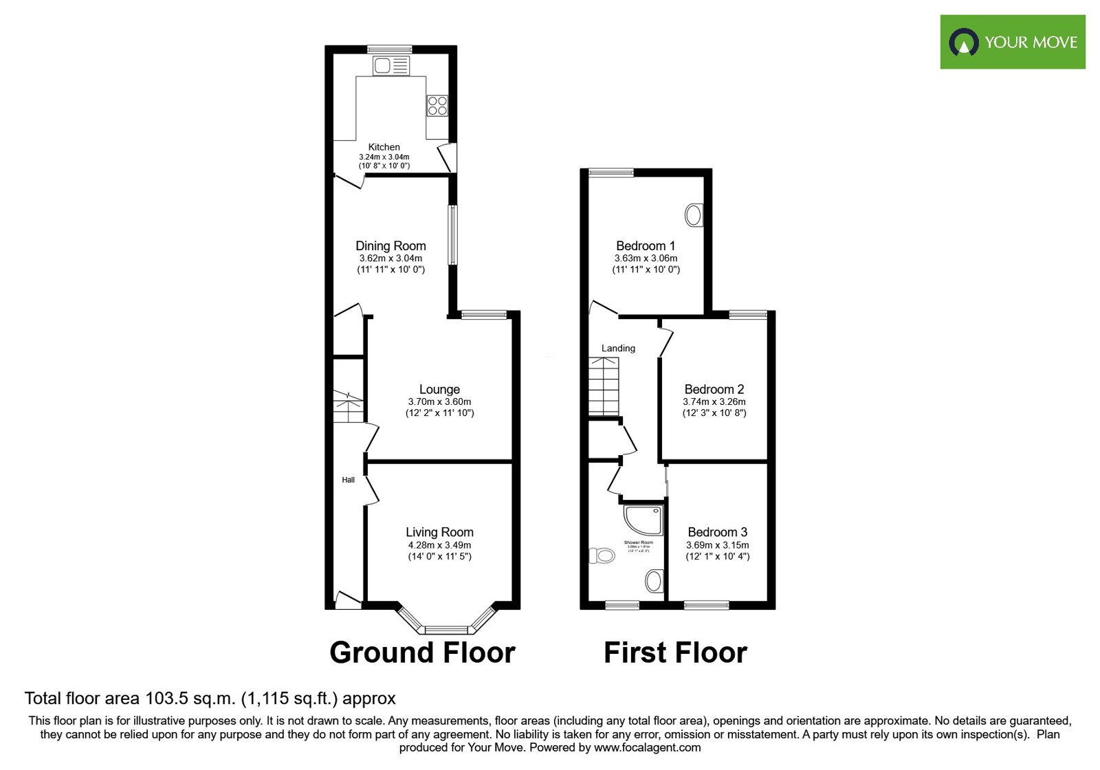 71, Blackpool Street, Staffordshire floorplan