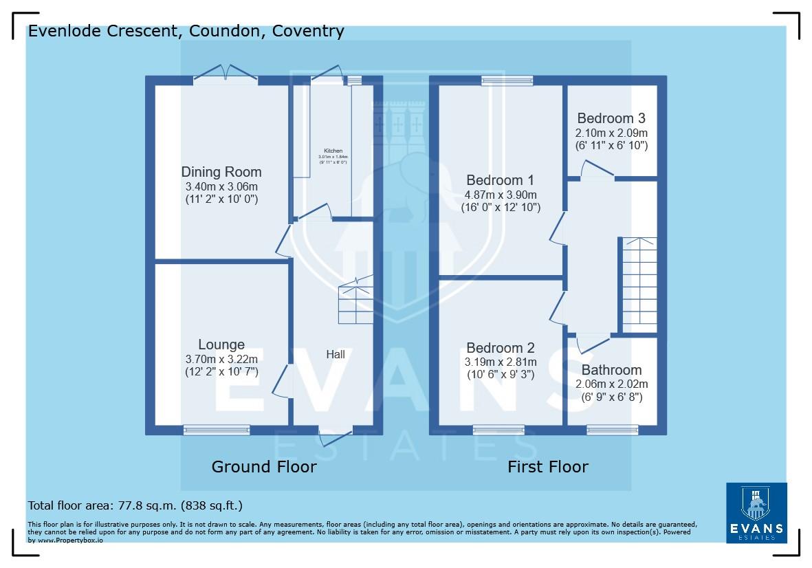 30, Evenlode Crescent, Coventry floorplan