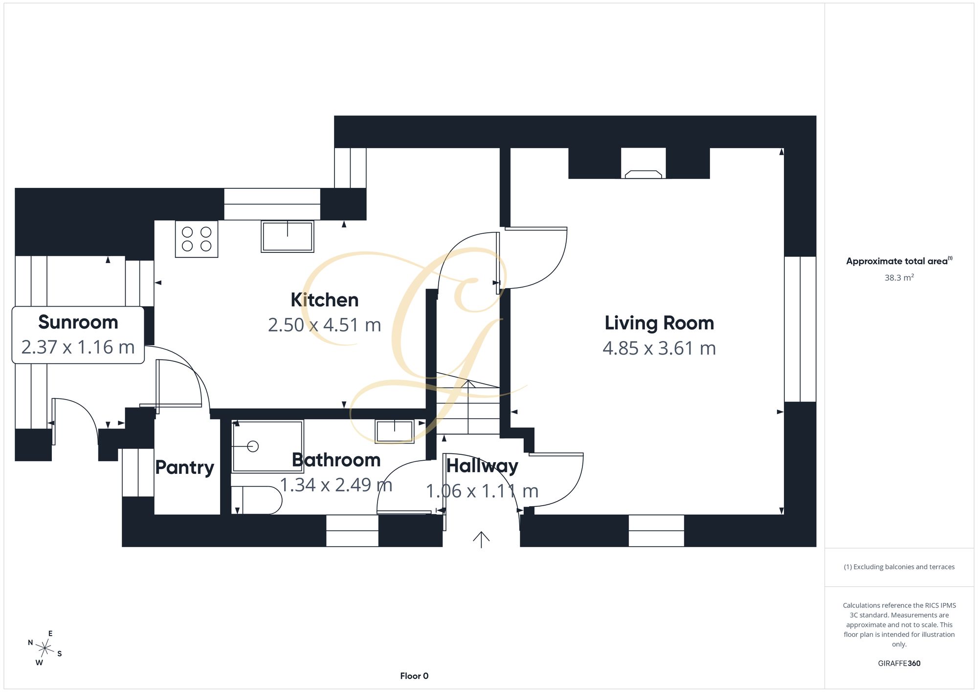 87 Rosedale Road, Northampton floorplan