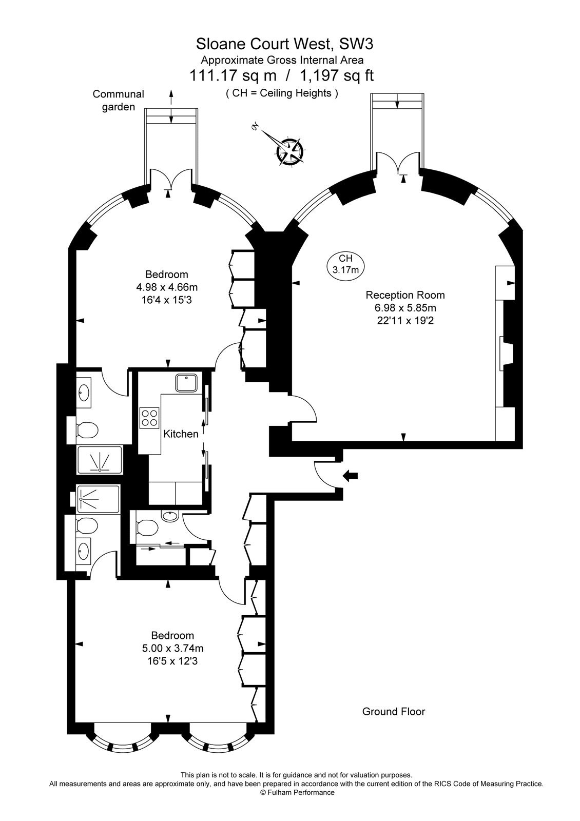 Flat 9, 17-21, Sloane Court West, London floorplan