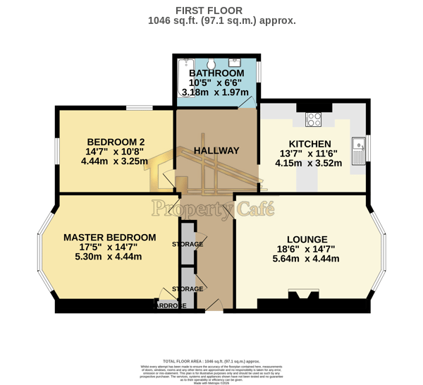 Garrod House, Flat 9, 12-14, Charles Road, St Leonards-on-Sea floorplan