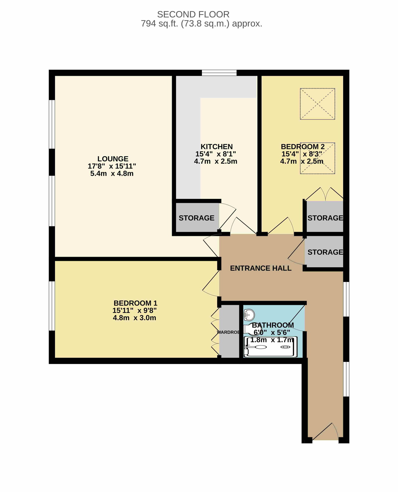 Sarah Siddons House,Flat 32, Wade Street, Lichfield floorplan