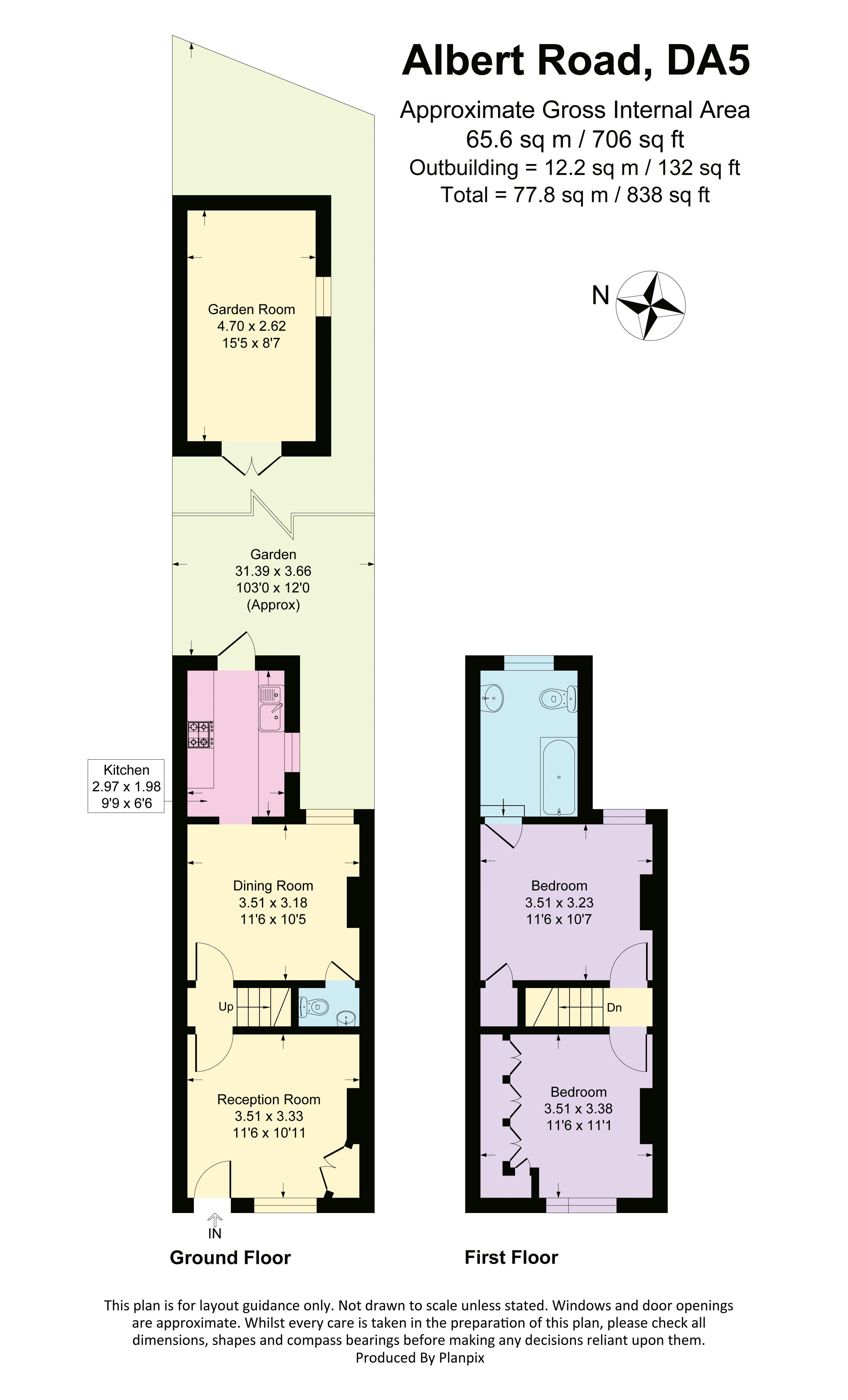 71, Albert Road, Bexley floorplan