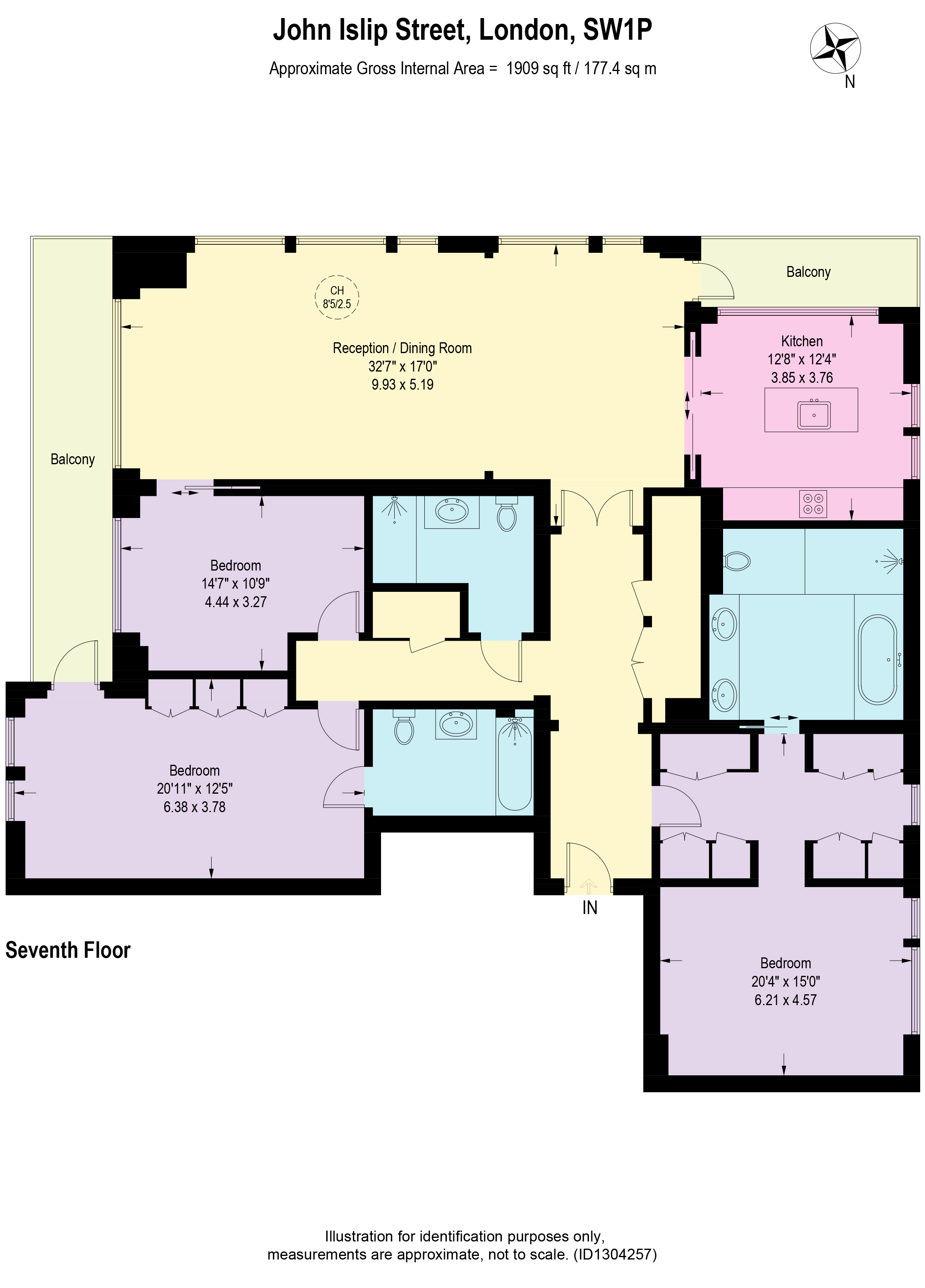 31, John Islip Street, London floorplan