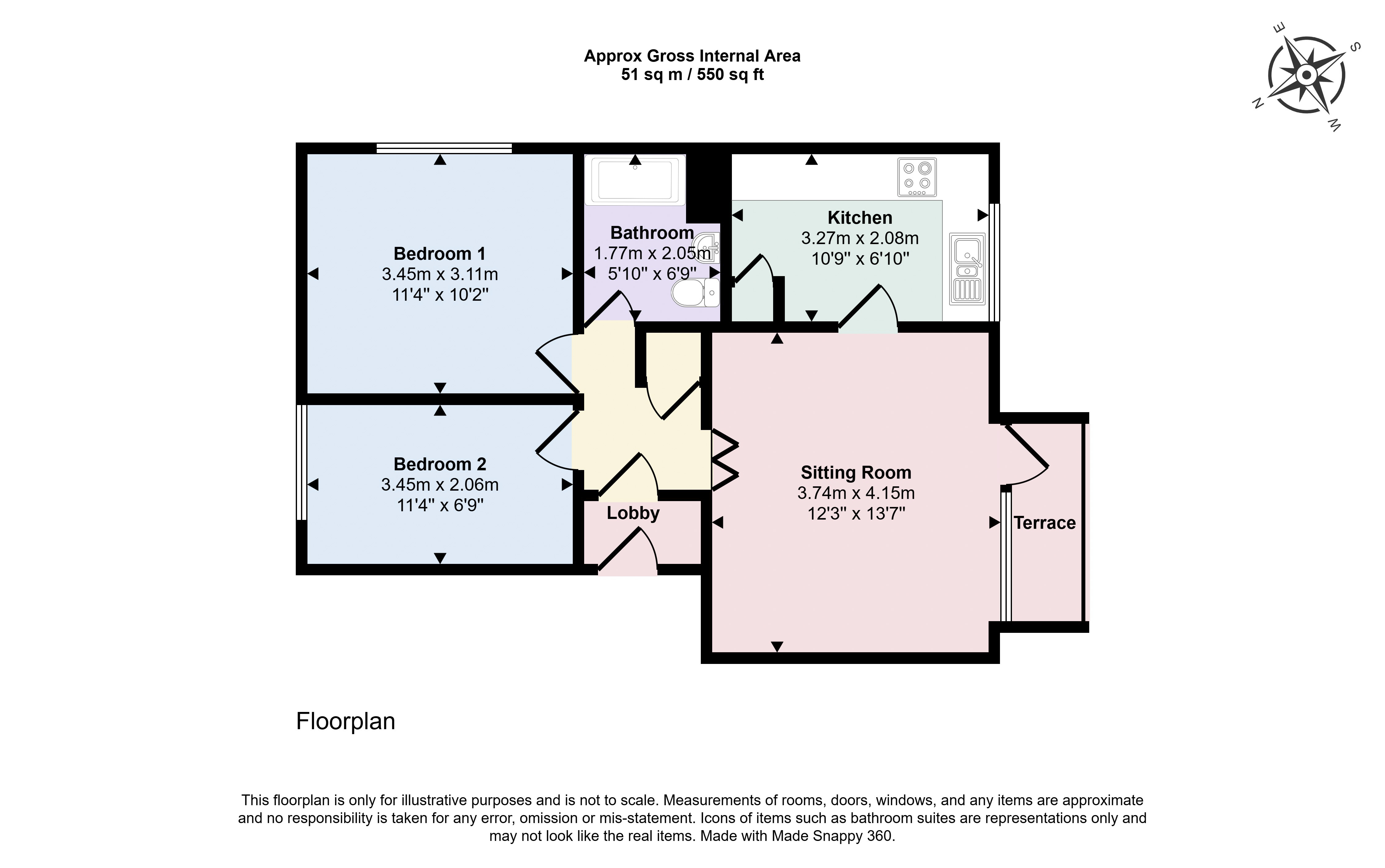 10, Melcombe Court, Bath floorplan