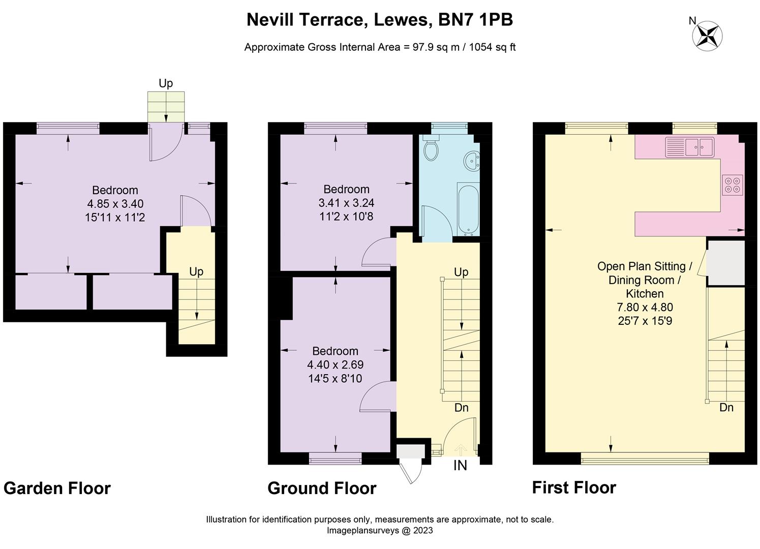 Nevill Terrace, Lewes BN7, 3 bedroom terraced house for sale 64917772