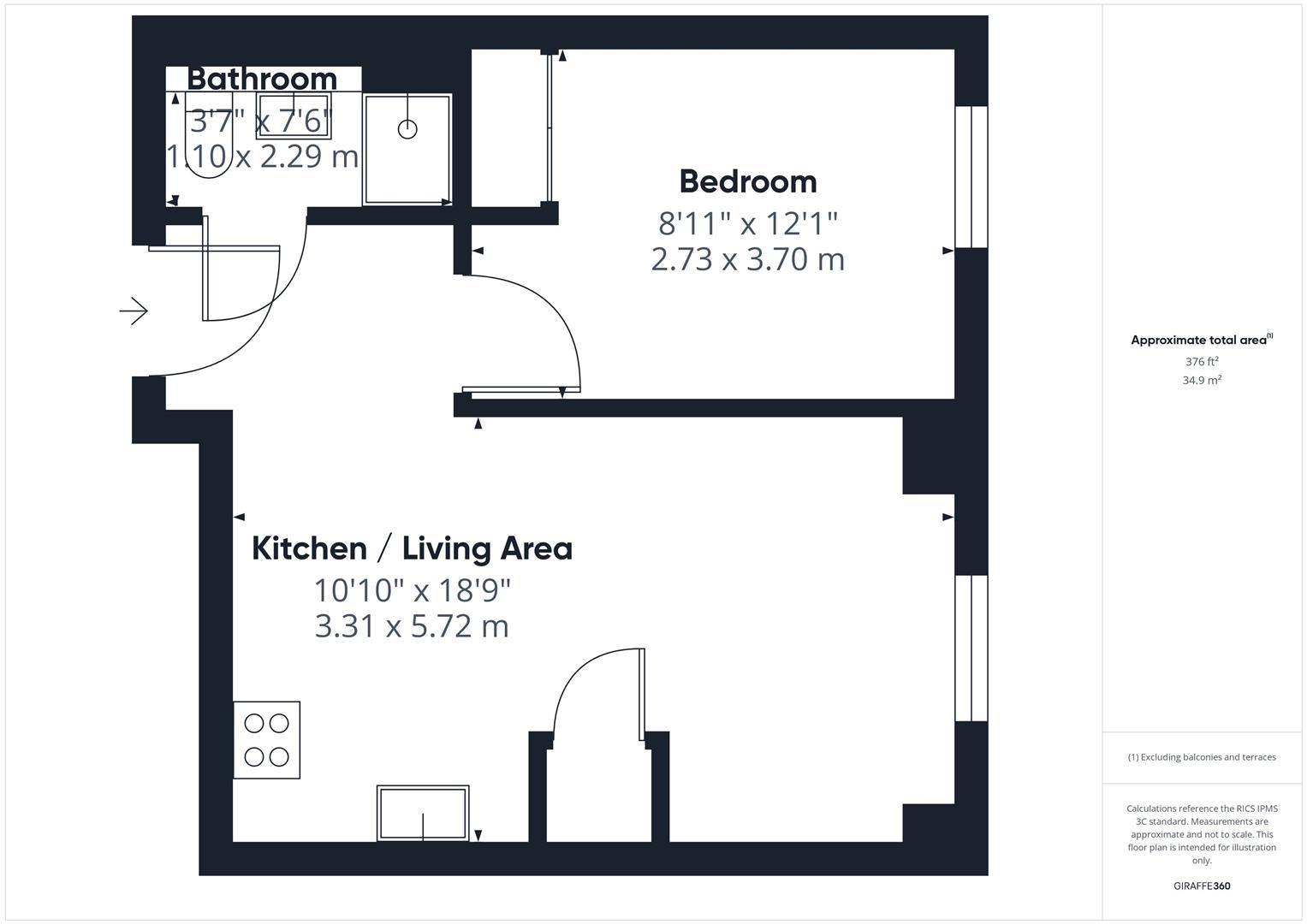 Flat 51 Sloane House, Cambridge Place, Aylesbury floorplan