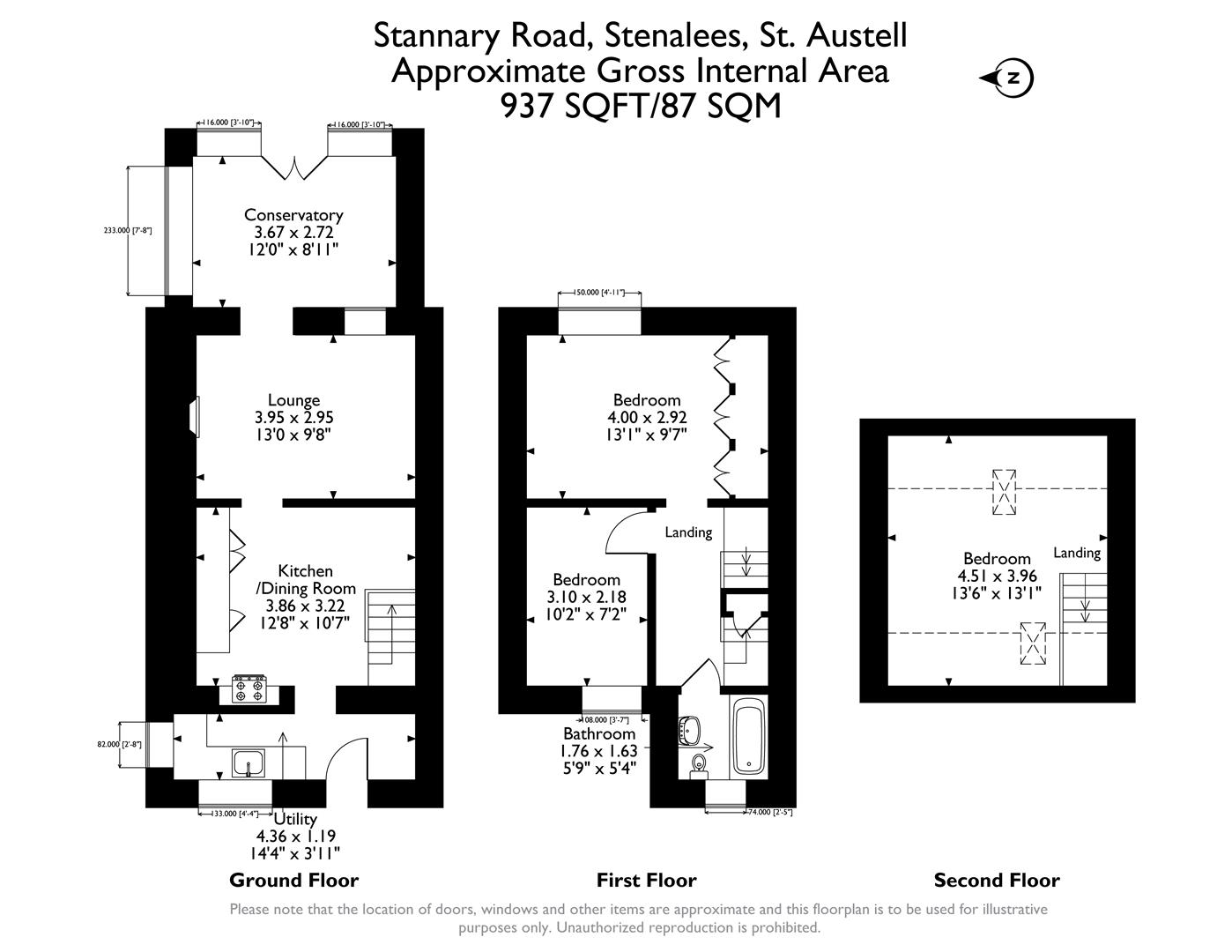 85, Stannary Road, St. Austell floorplan