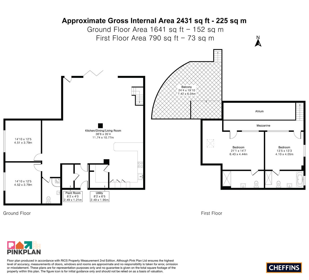Noir Barn, Kingston Pastures Farm, Old Wimpole Road, Arrington floorplan
