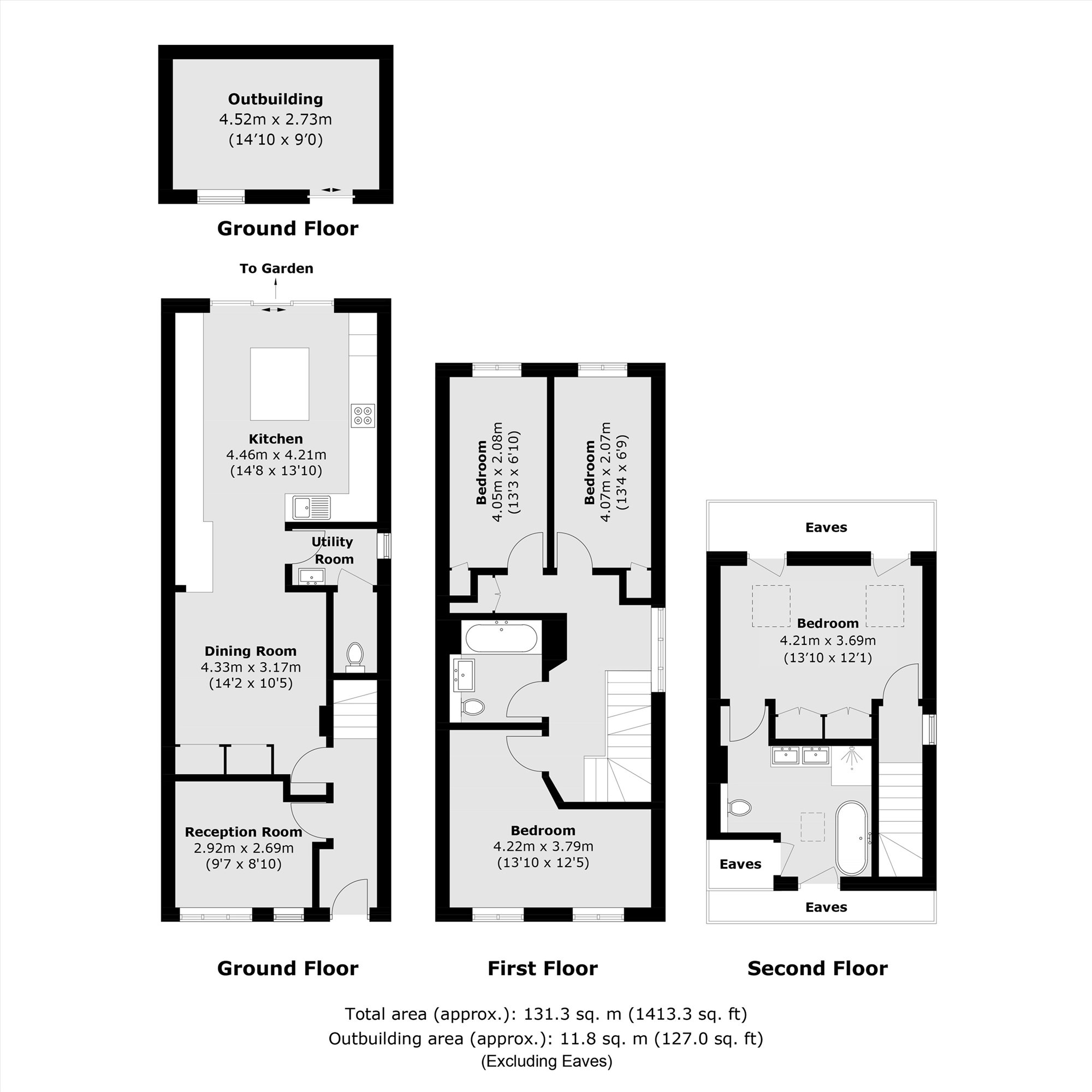 73B, Percy Road, Hampton floorplan