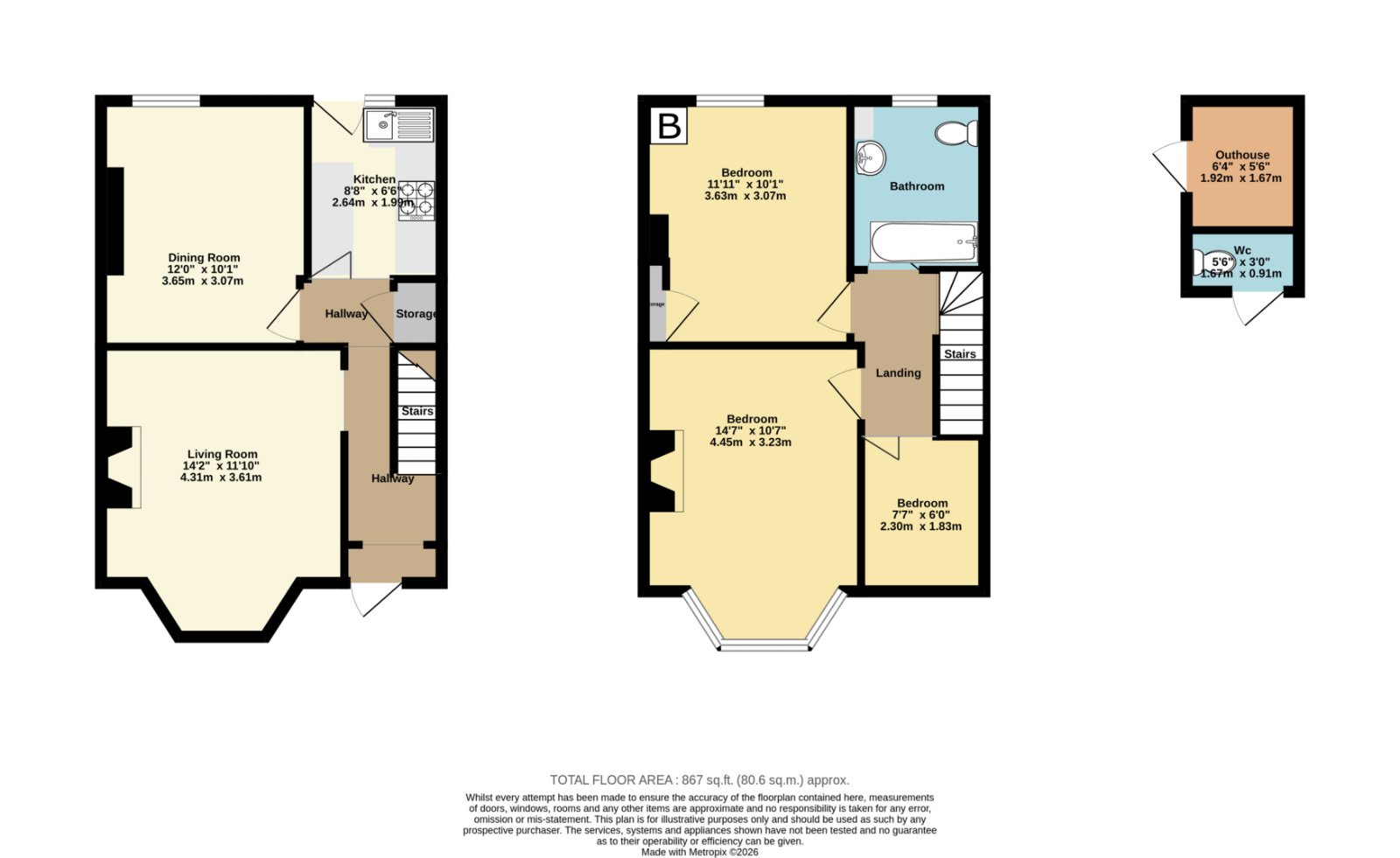 83, Victoria Avenue, Westgate-On-Sea floorplan