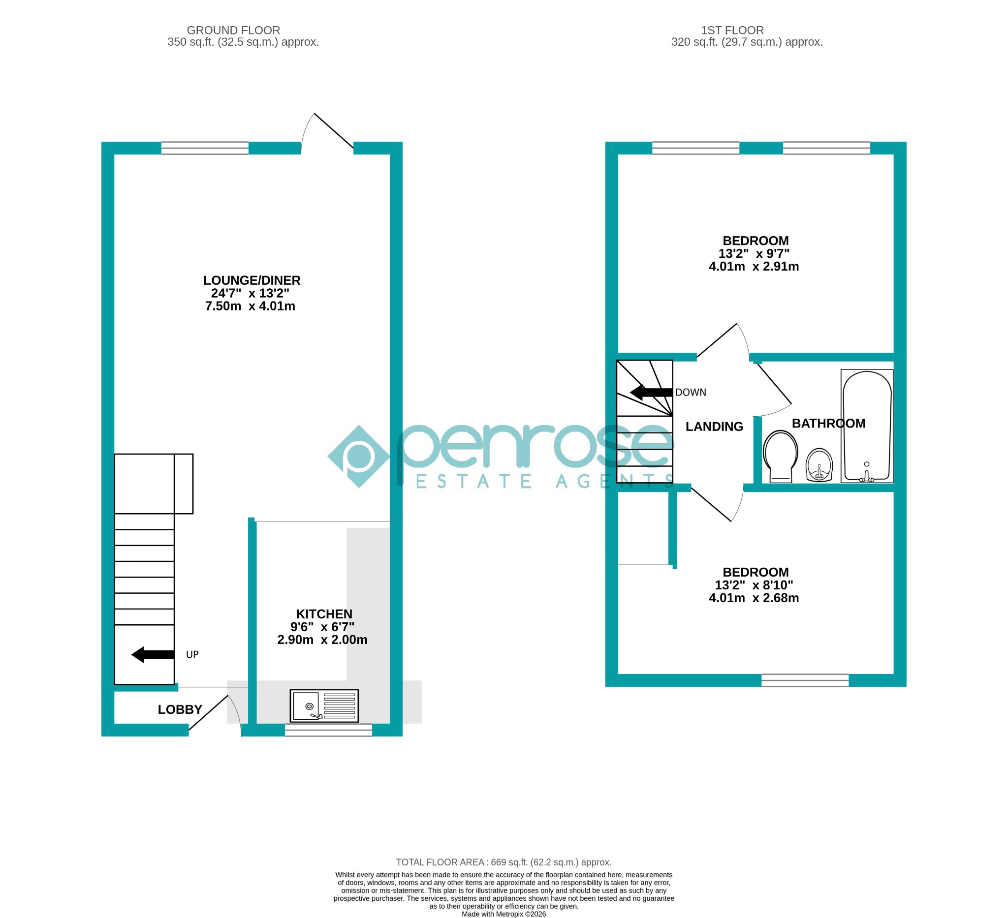 90 Cemetery Road, Houghton Regis, Bedfordshire floorplan