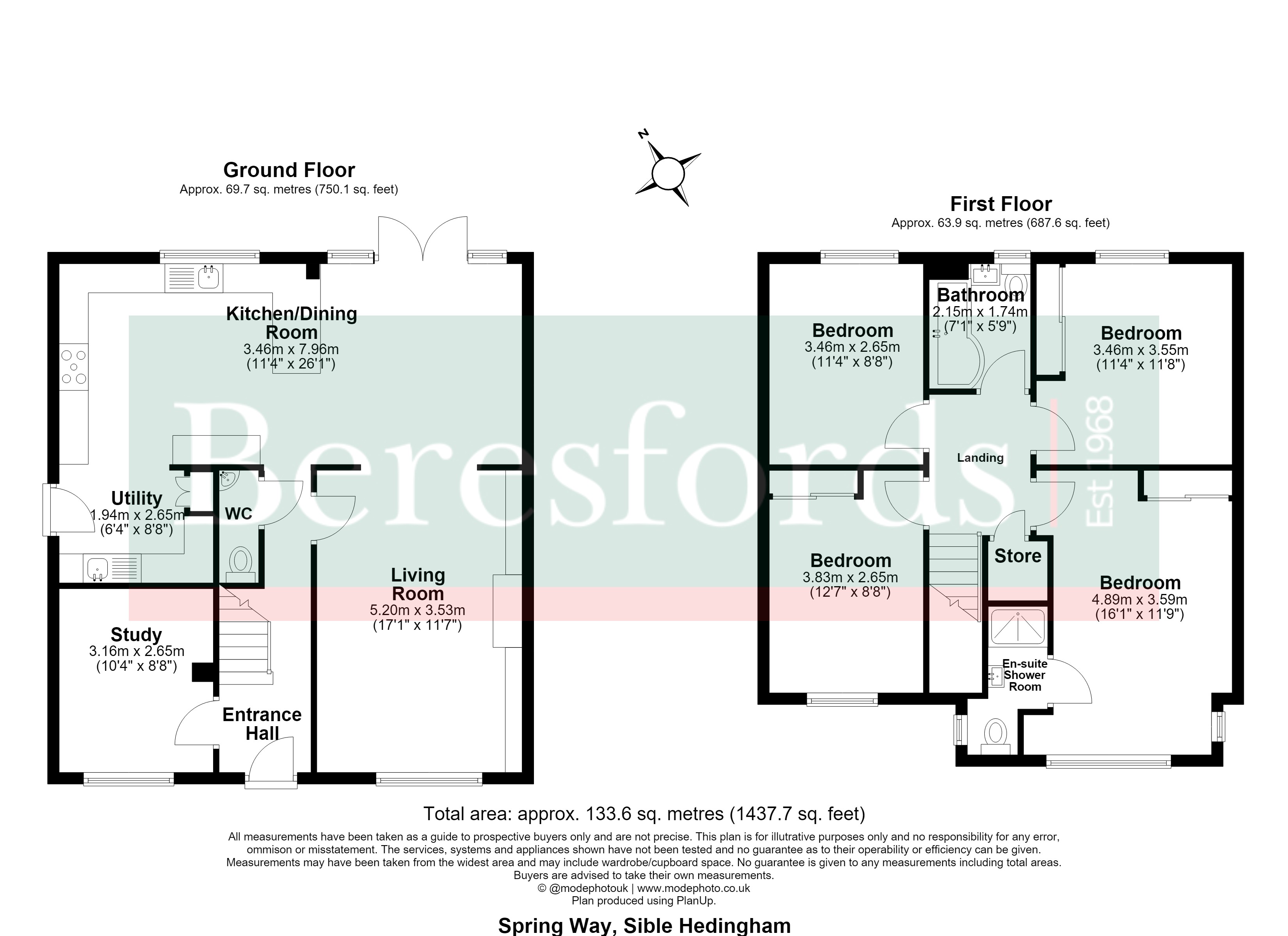 17, Spring Way, Halstead floorplan