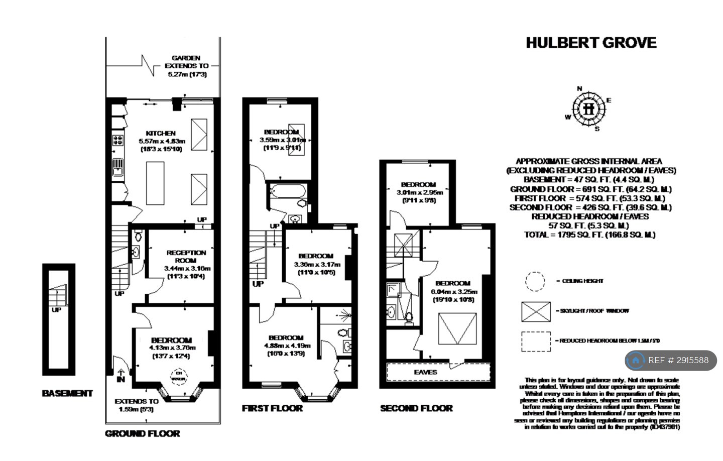 Hubert Grove, London floorplan