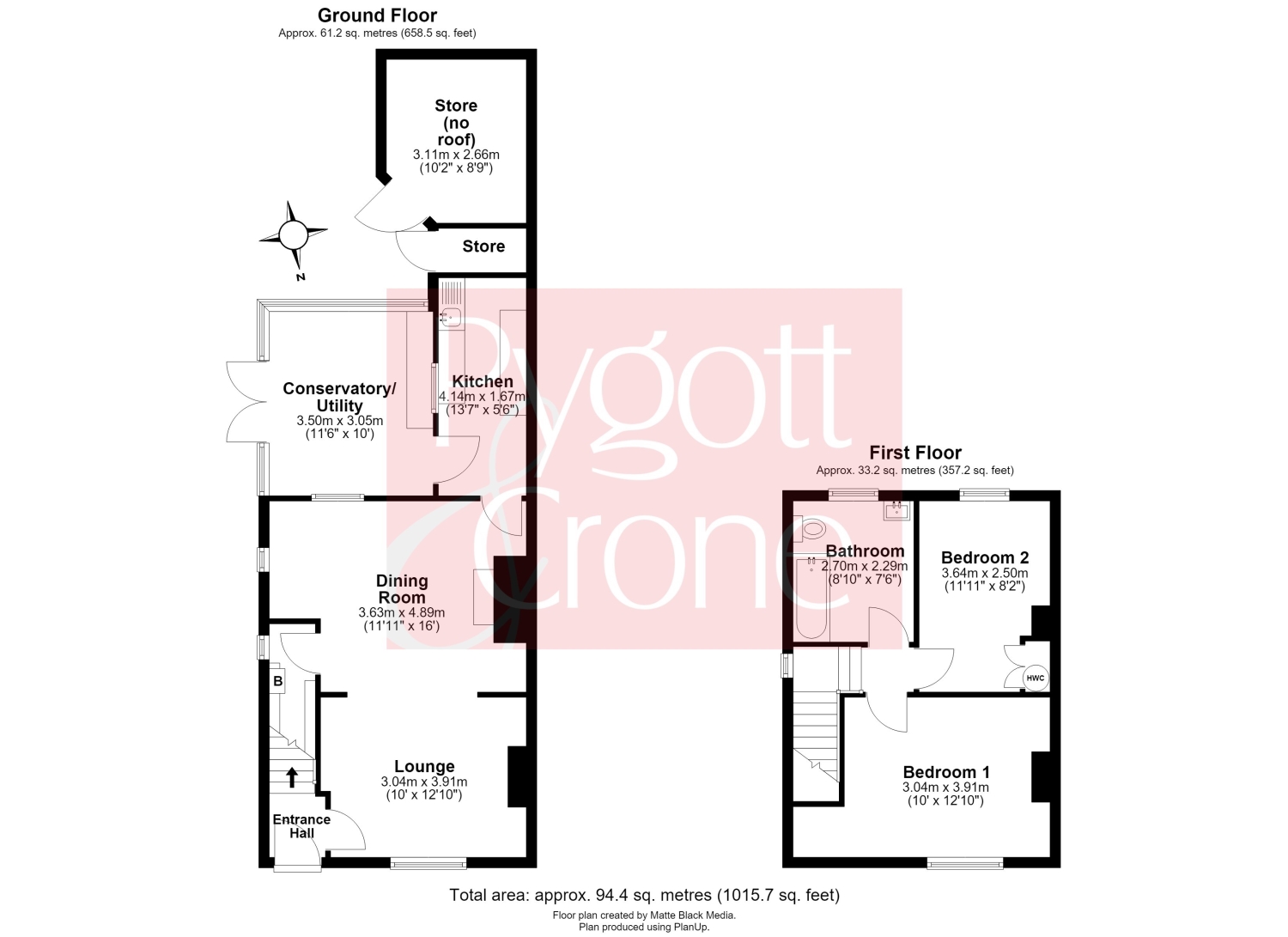 3, Council House Timms Drove, Boston floorplan