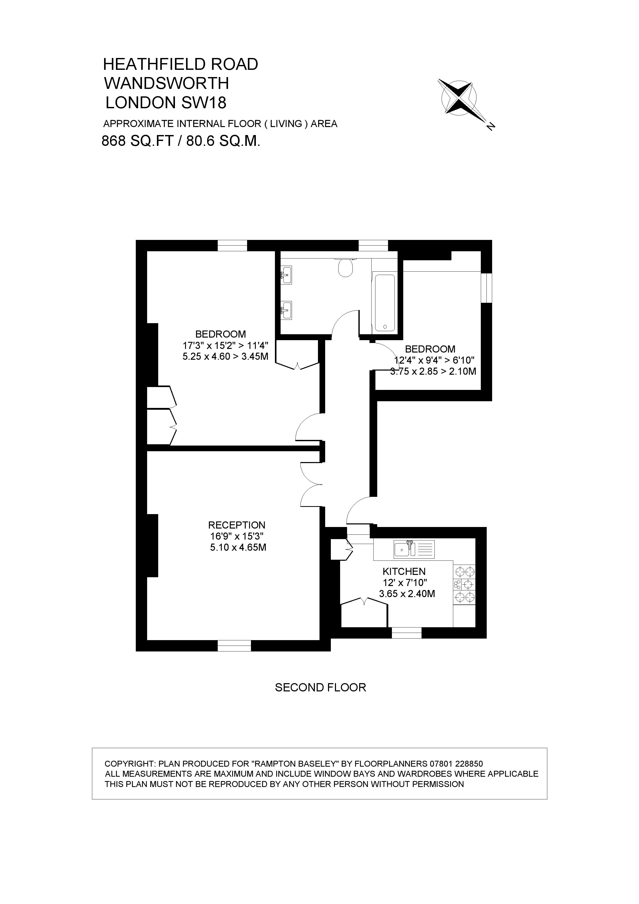 35C, Heathfield Road, London floorplan