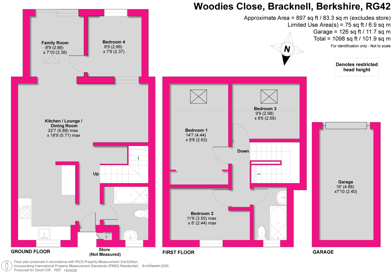 2, Woodies Close, Bracknell floorplan