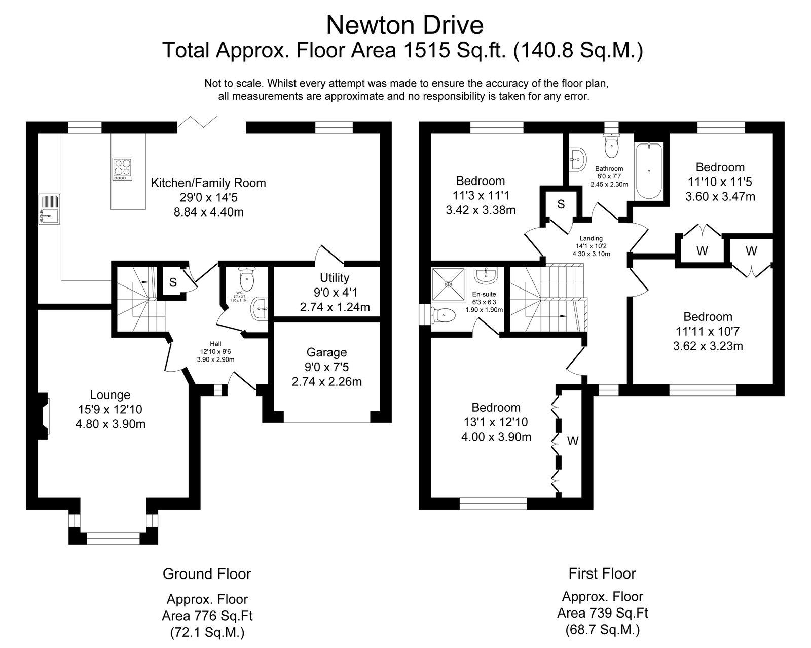 24, Newton Drive, Lincoln floorplan