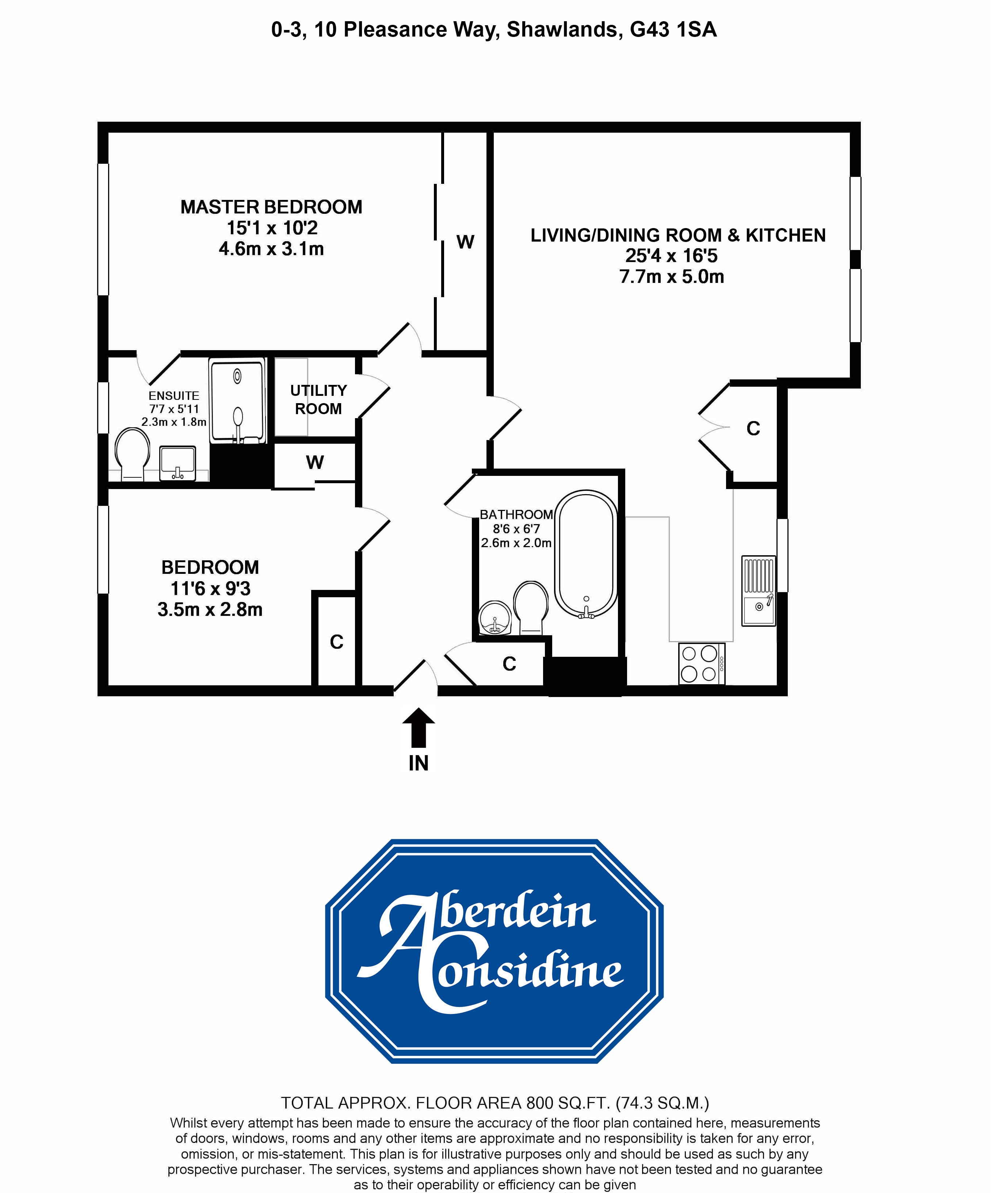 2 Bedrooms Flat for sale in 0/3, Pleasance Way, Shawlands, Glasgow G43