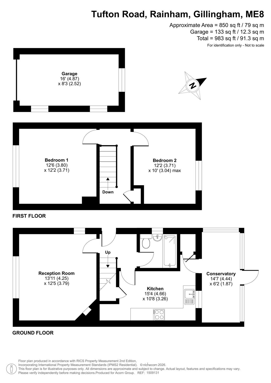 134, Tufton Road, Gillingham floorplan