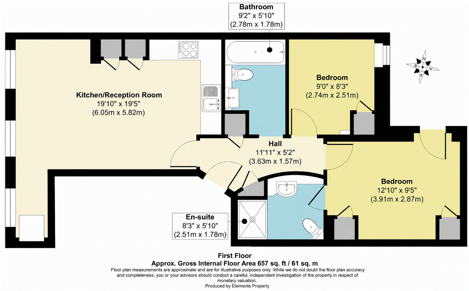 Flat C Ragged House, 16, Vine Hill, Clerkenwell floorplan
