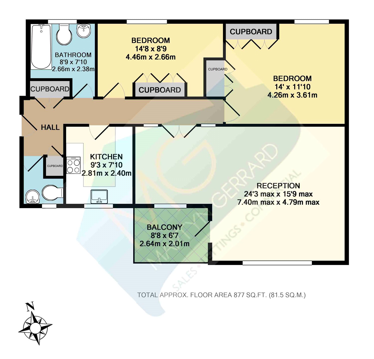 Flat 20,, Noblefield Heights, London floorplan