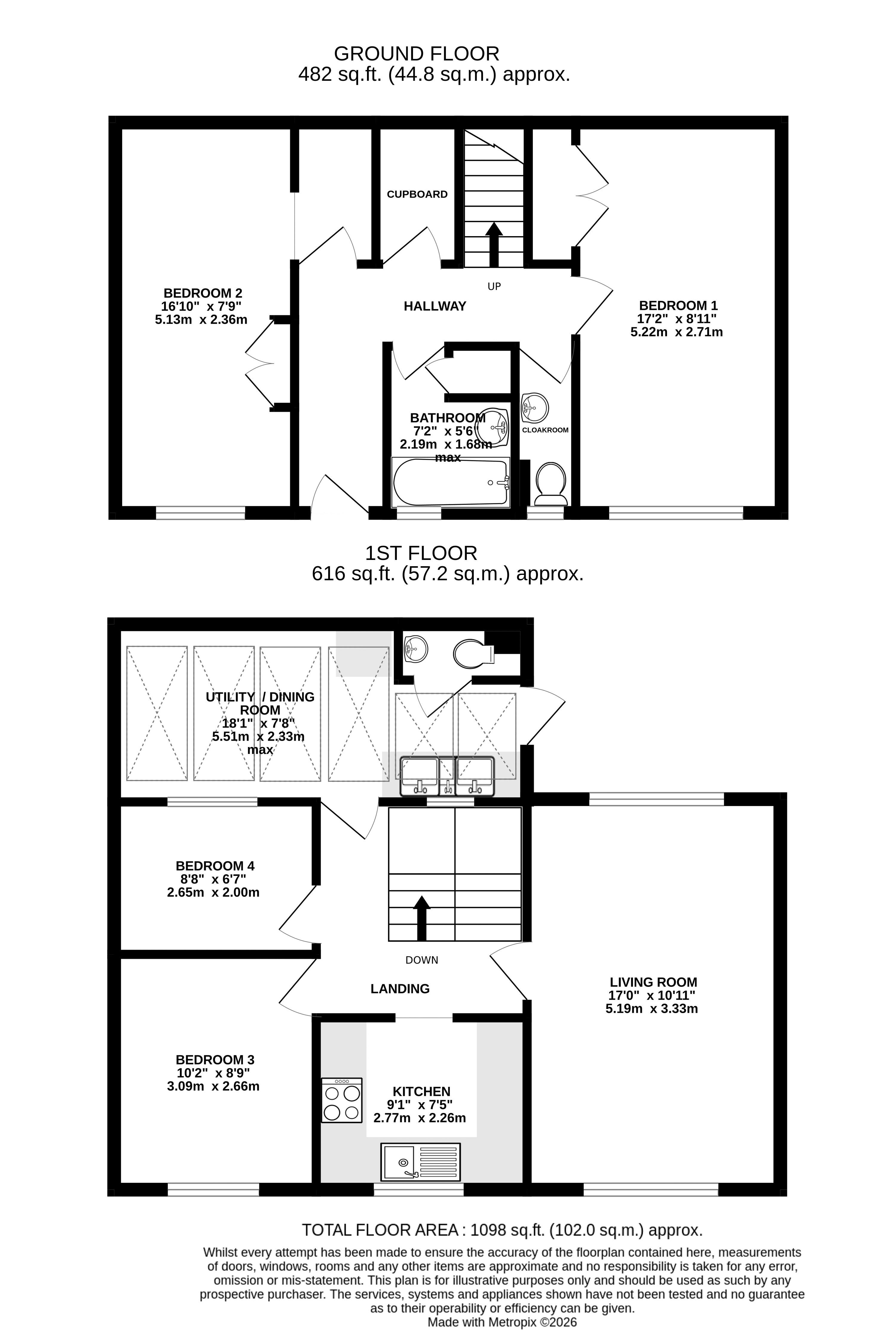 61, Rollestone Crescent, Exeter floorplan