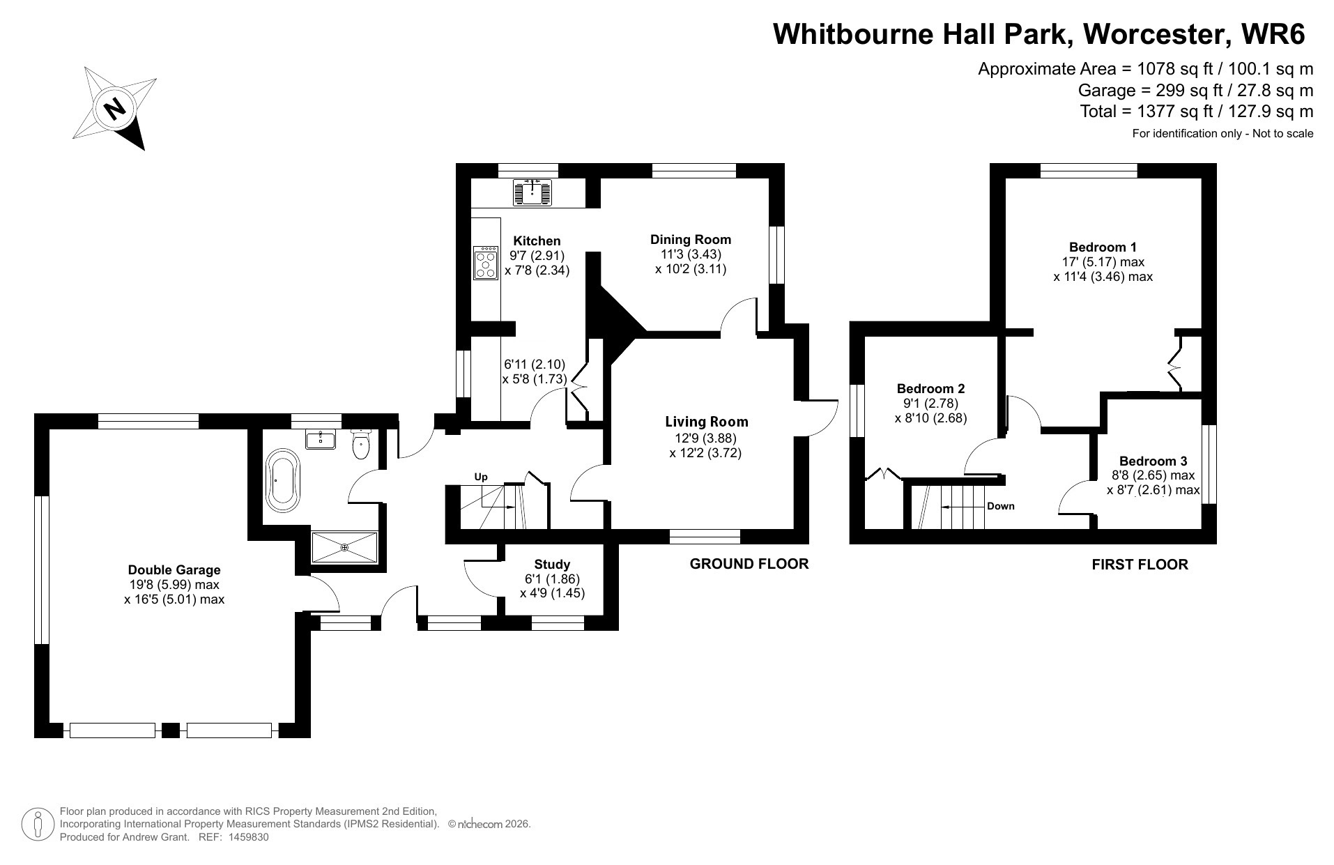 Briary Cottage, Whitbourne Hall Park, Worcester floorplan