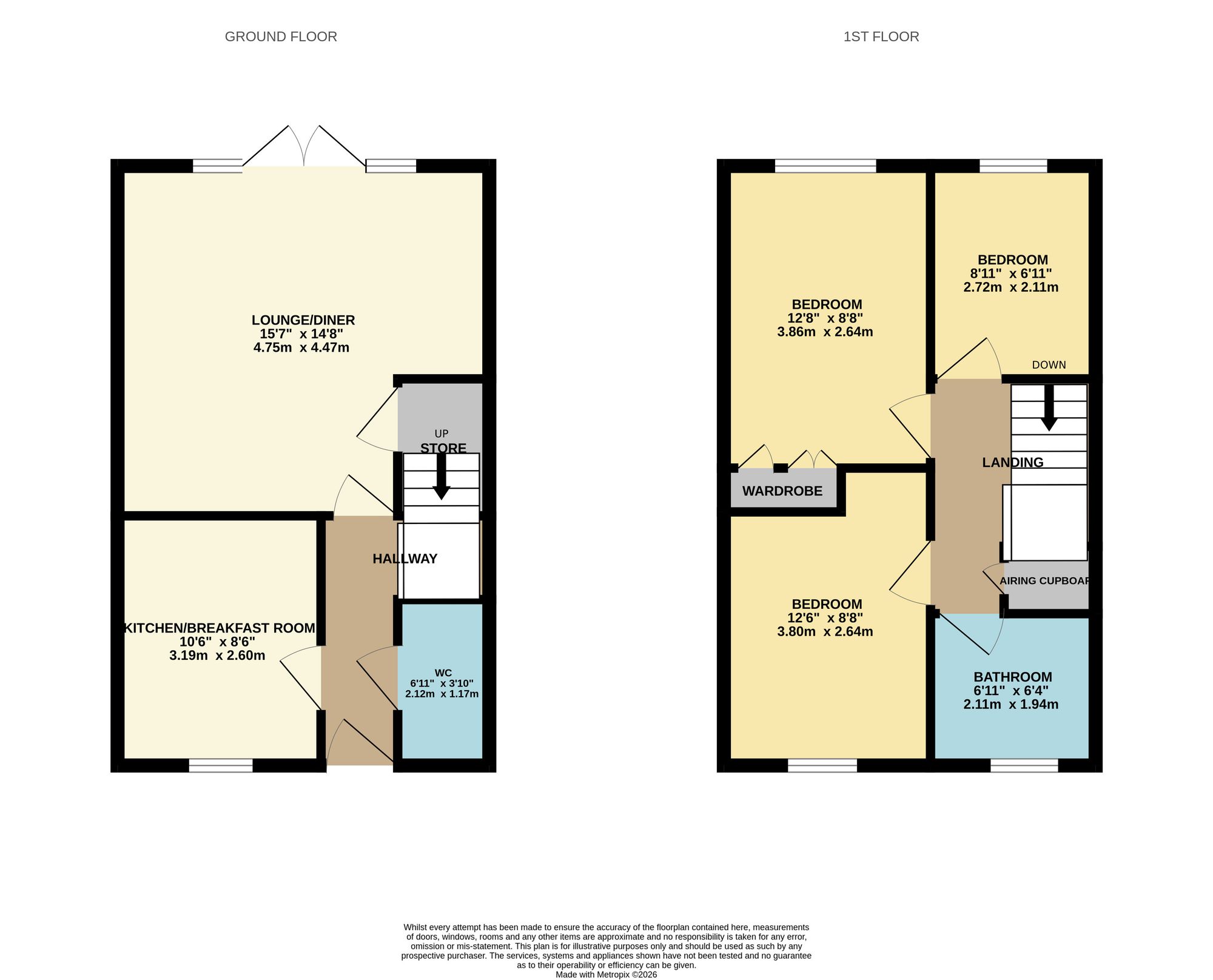 6 Peppercorn Close, Christchurch floorplan