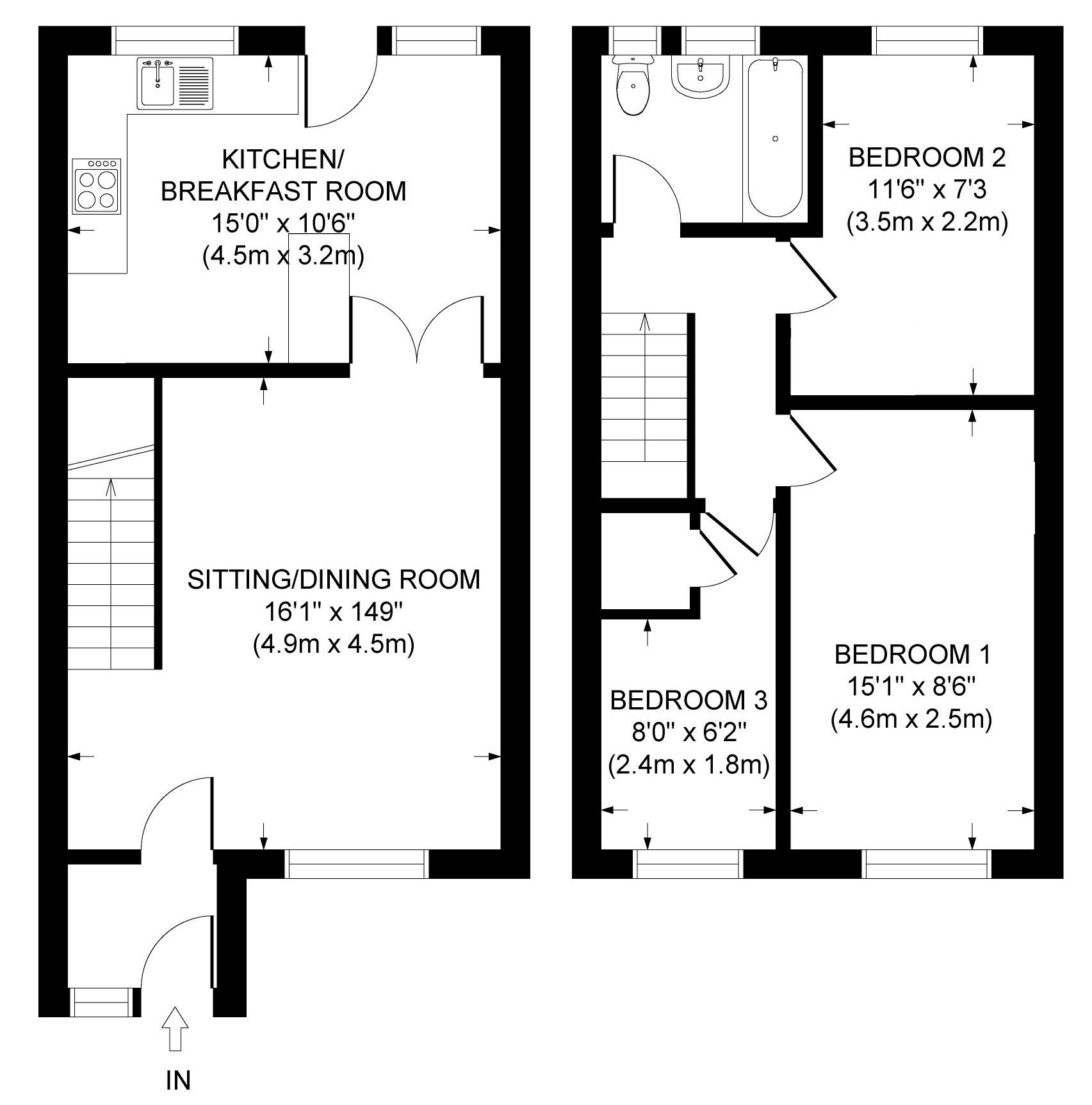 3 Bedrooms Terraced house for sale in Kingsley Walk, Tring HP23